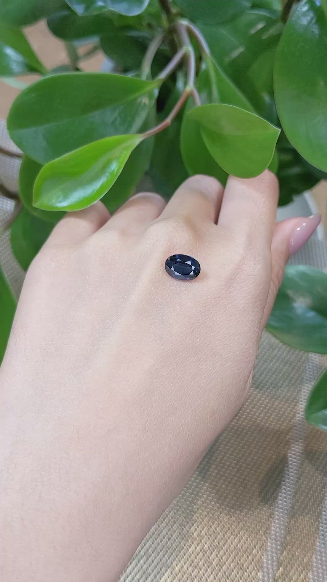 3.04 Ct. Blue Sapphire from Thailand Size Video