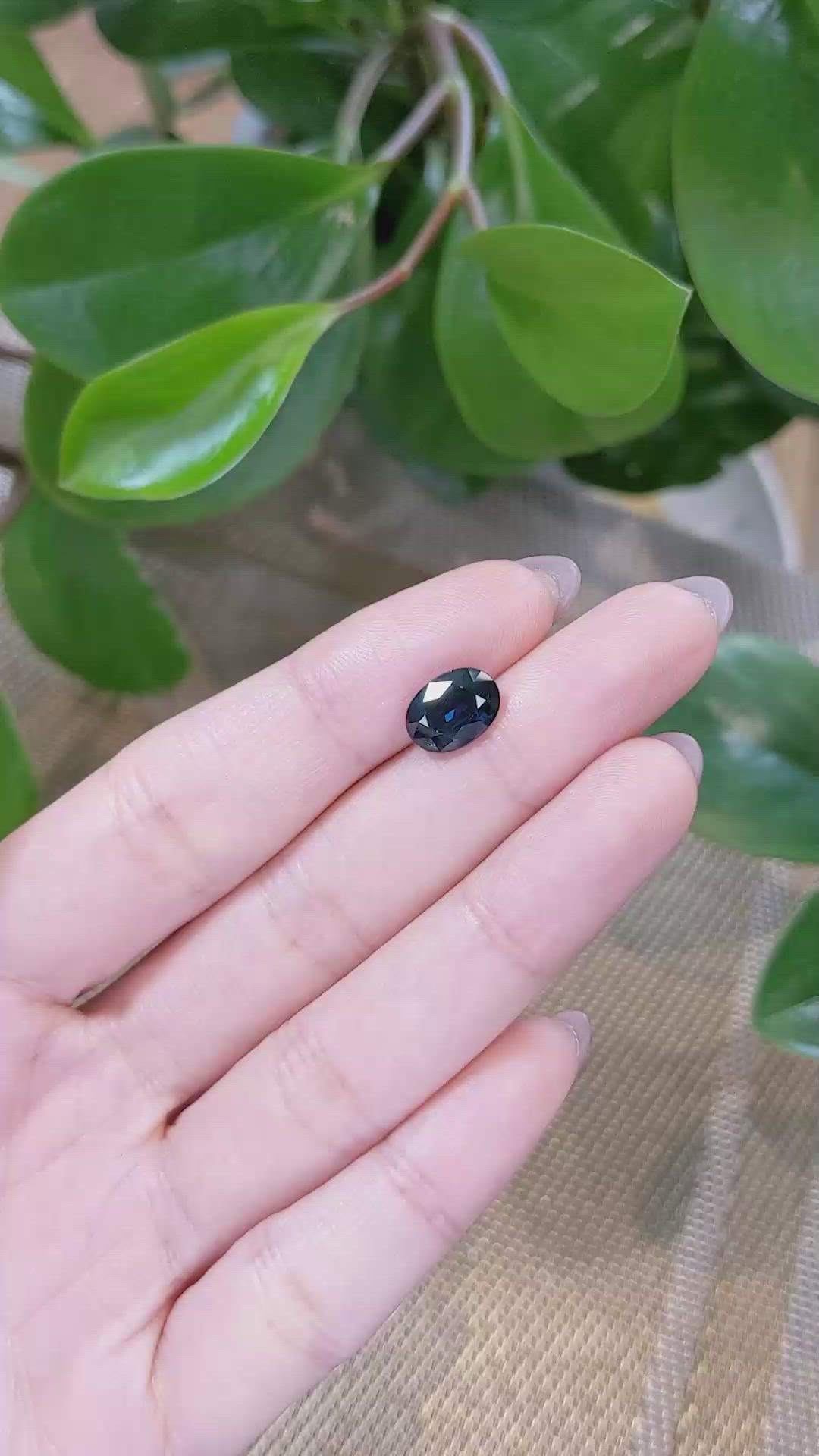 3.04 Ct. Blue Sapphire from Thailand Size Video