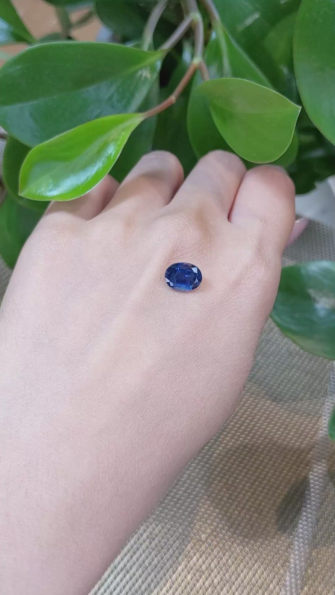 3.33 Ct. Blue Sapphire from Thailand Size Video