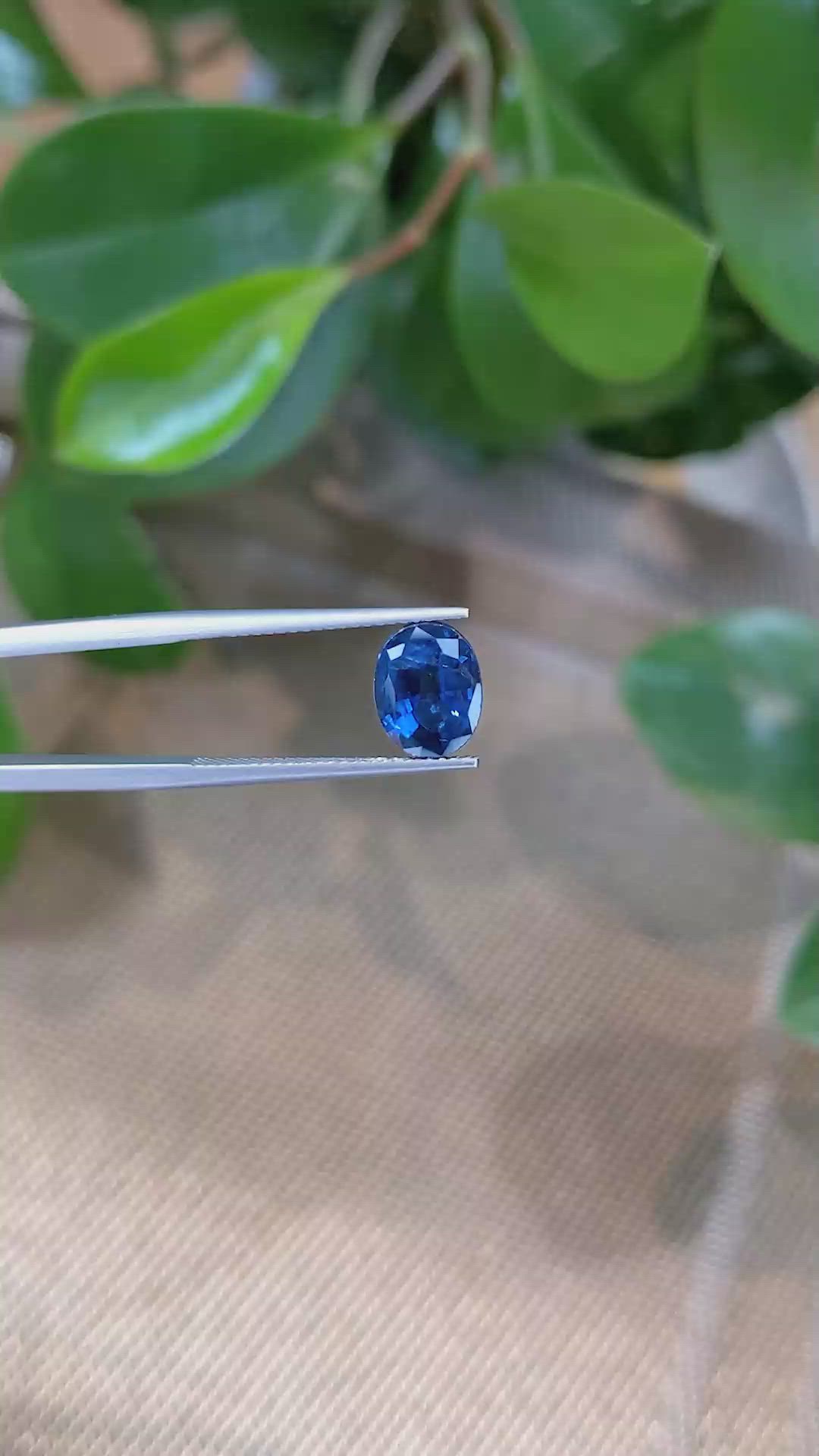 3.33 Ct. Blue Sapphire from Thailand Size Video