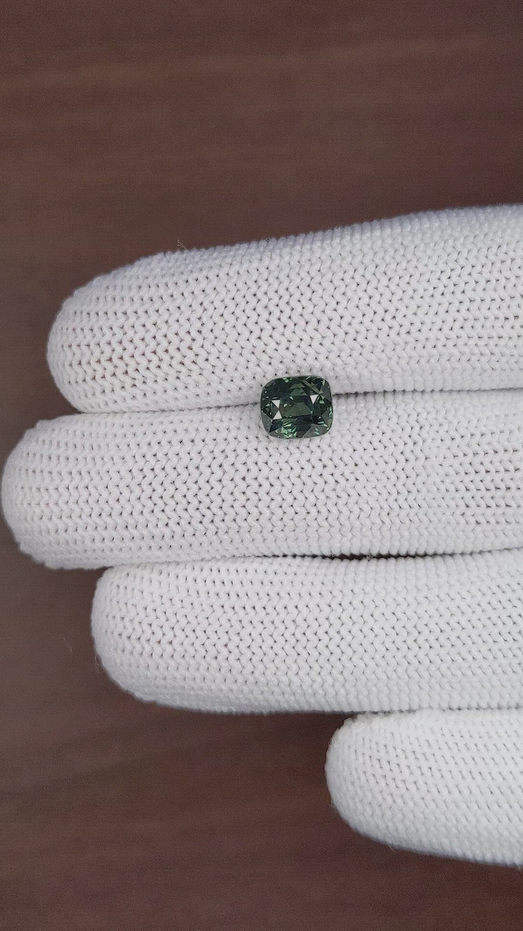 3.14 Ct. Bluish Green Sapphire from Tanzania Size Video