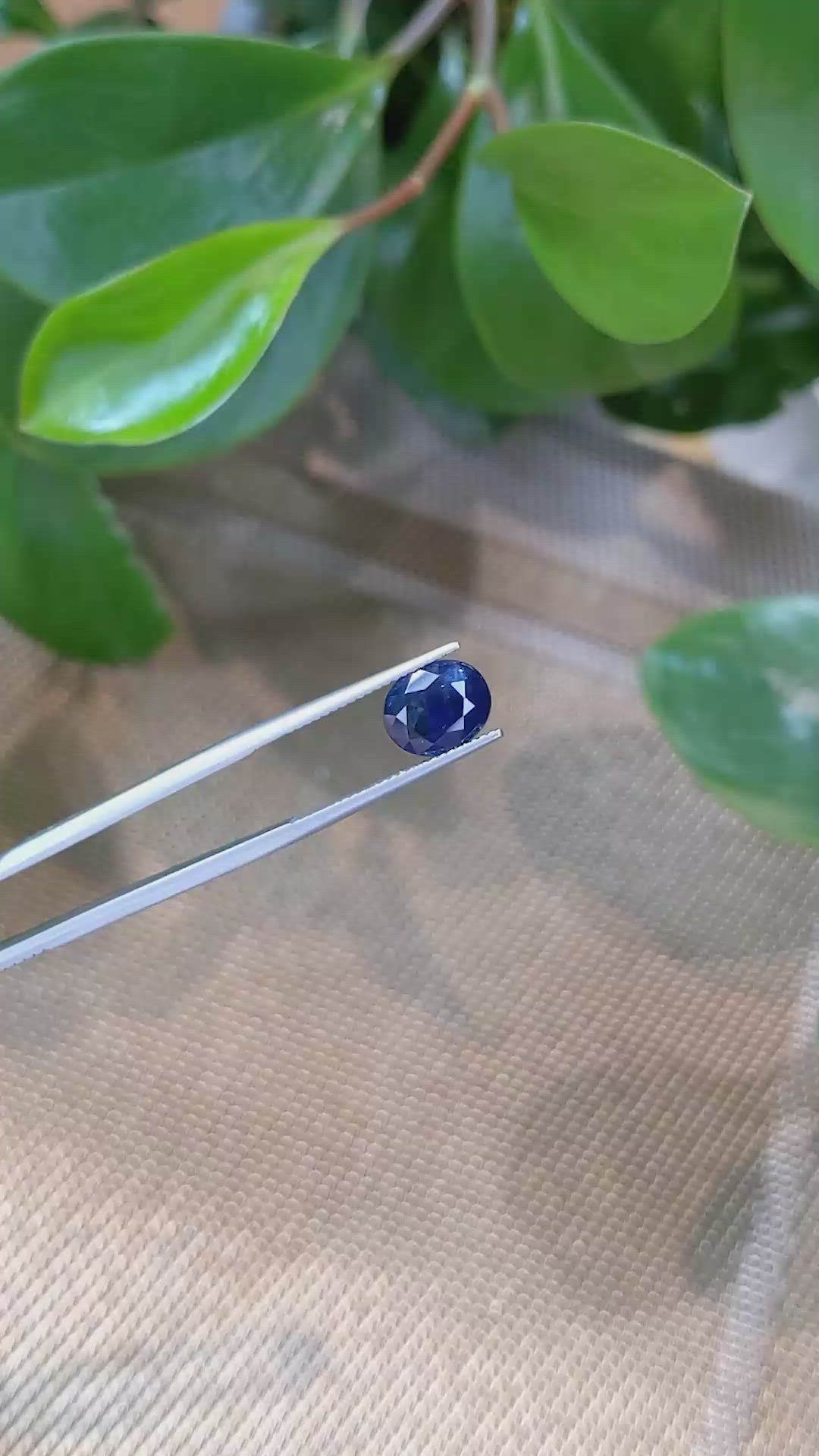 3.16 Ct. Blue Sapphire from Thailand Size Video