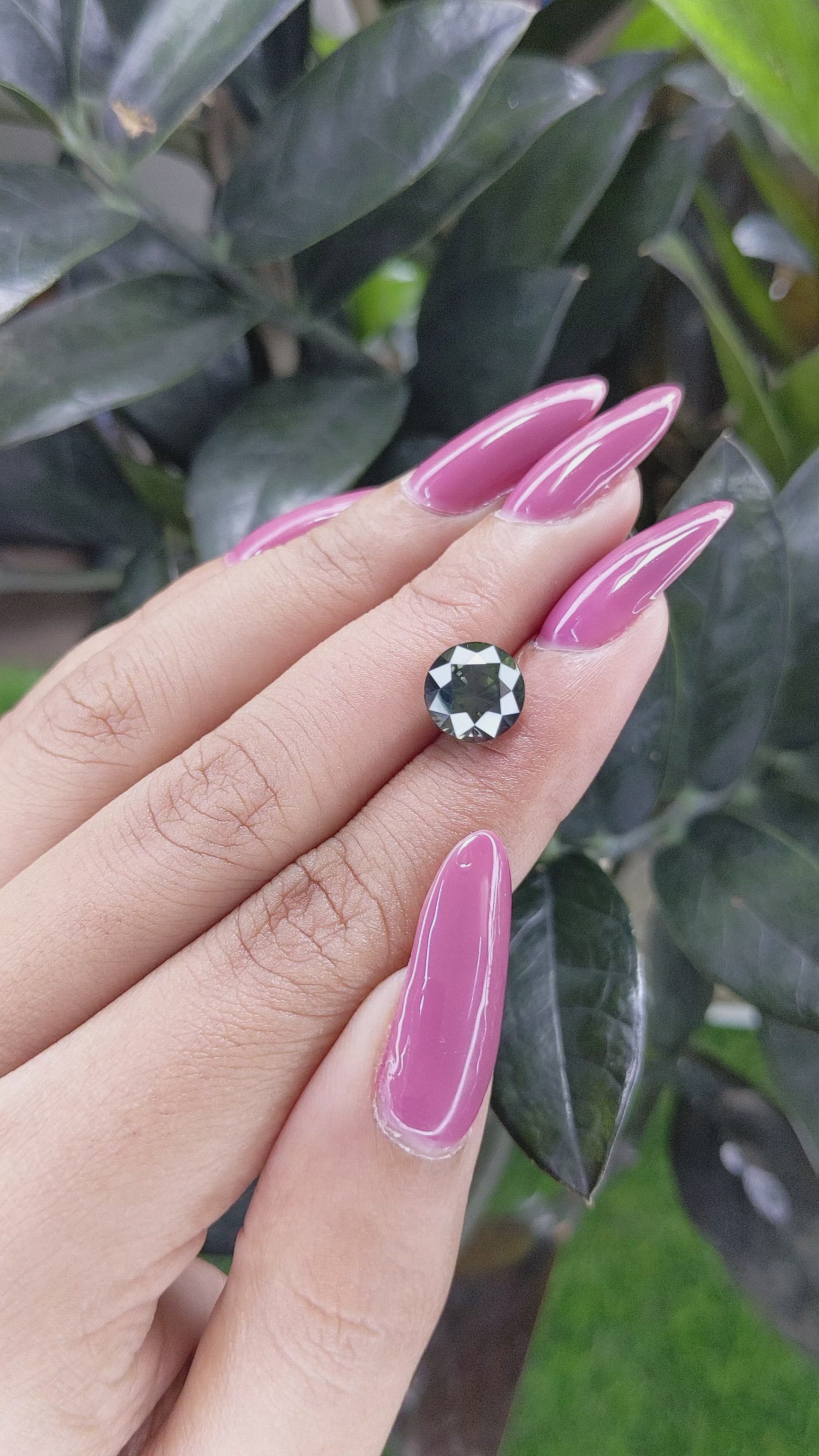 4.09 Ct. Green Sapphire from Tanzania Size Video