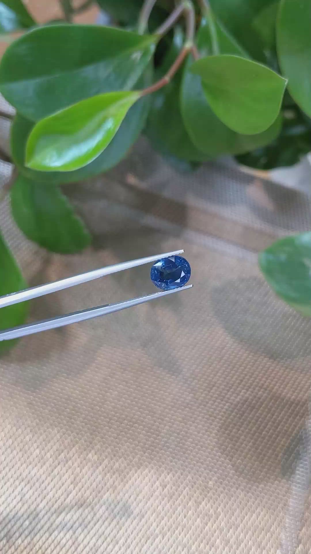 3.81 Ct. Blue Sapphire from Thailand Size Video