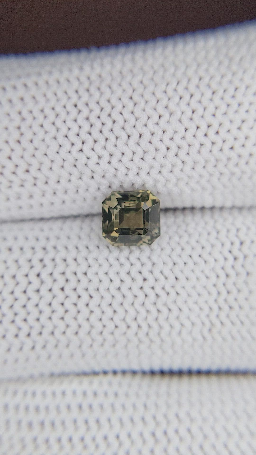 1.42 Ct. Brownish Green Sapphire from Tanzania Size Video
