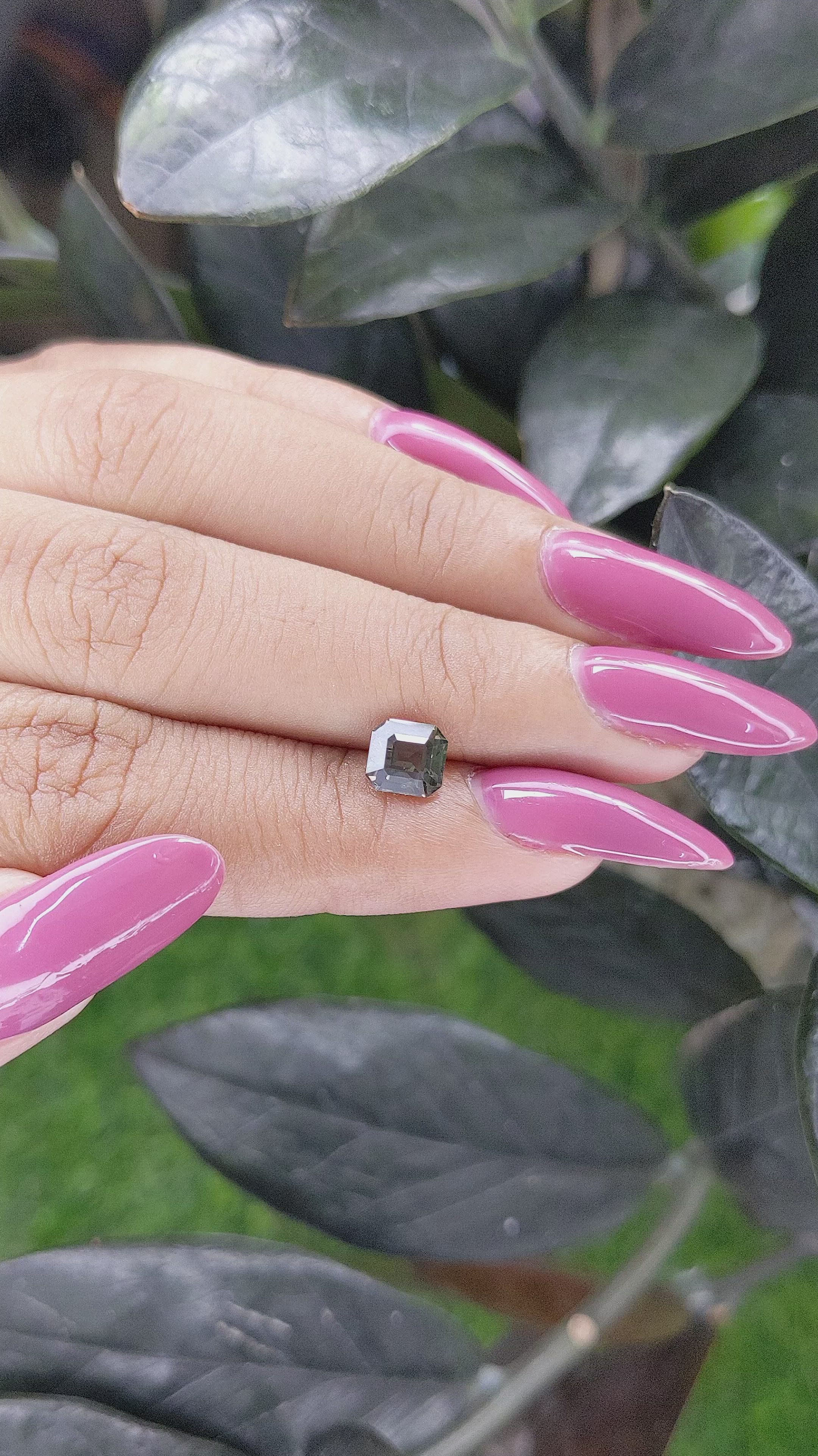 1.42 Ct. Brownish Green Sapphire from Tanzania Size Video