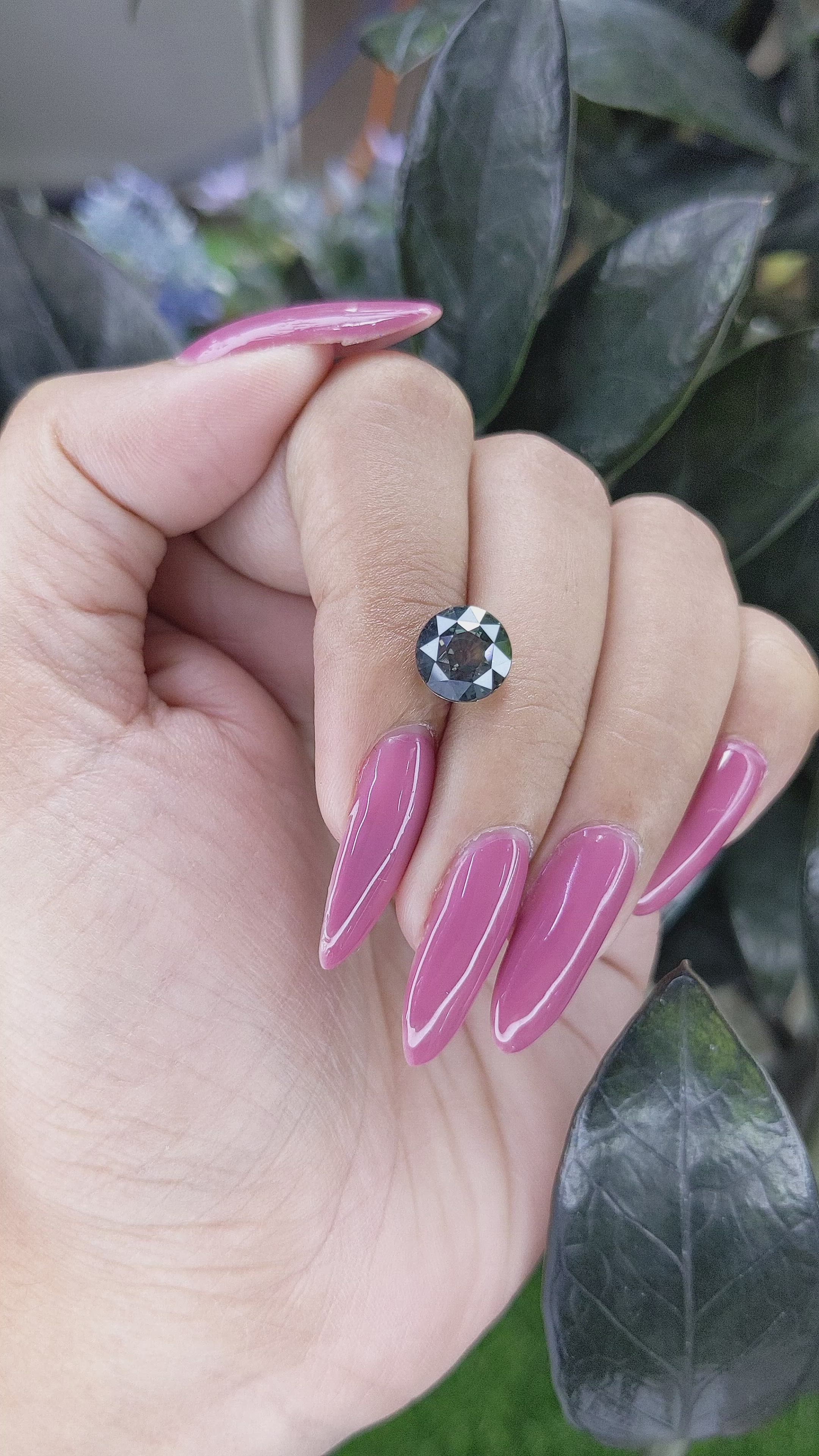 3.97 Ct. Bluish Green Sapphire from Tanzania Size Video