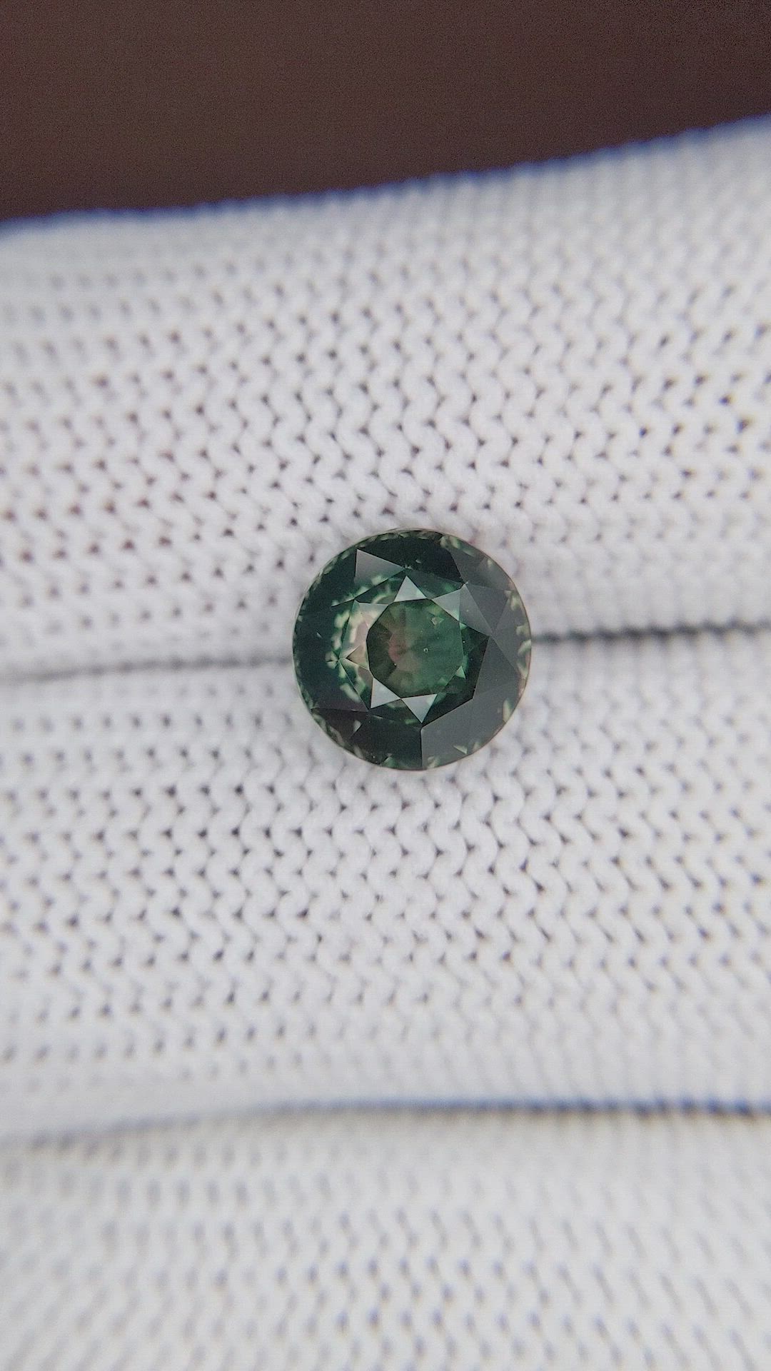 3.97 Ct. Bluish Green Sapphire from Tanzania Size Video