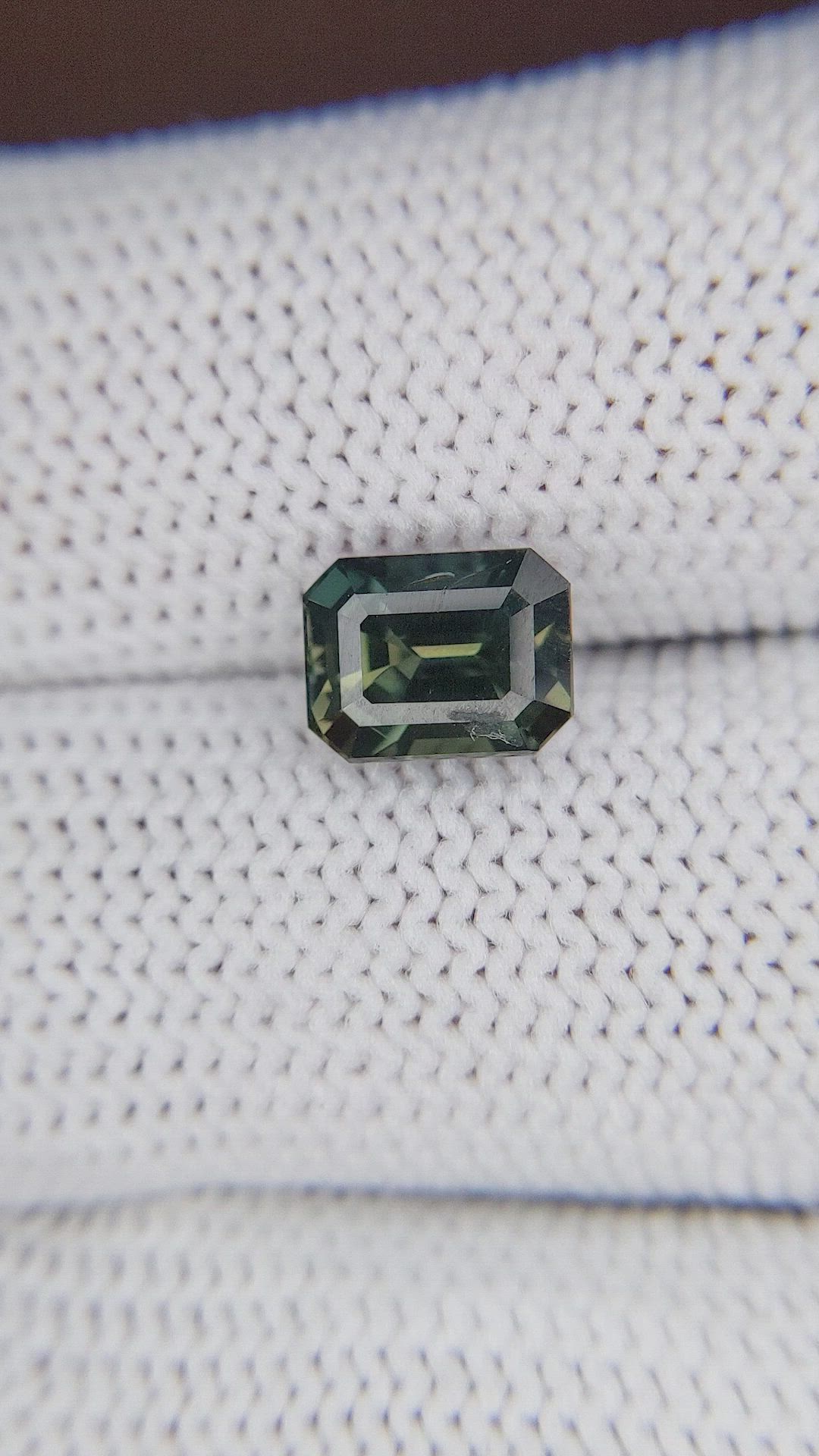 2.53 Ct. Bluish Green Sapphire from Tanzania Size Video