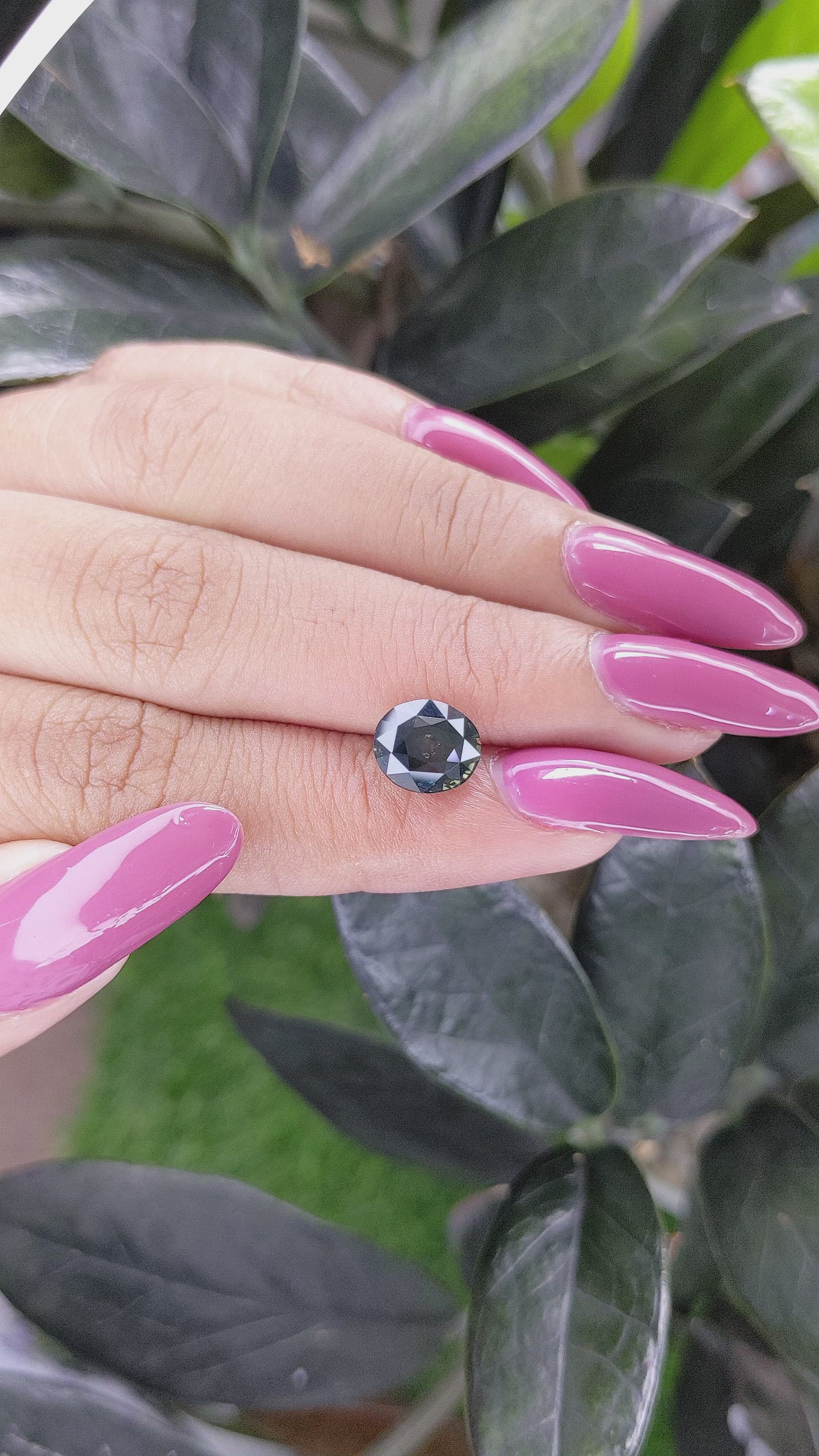 3.56 Ct. Bluish Green Sapphire from Tanzania Size Video