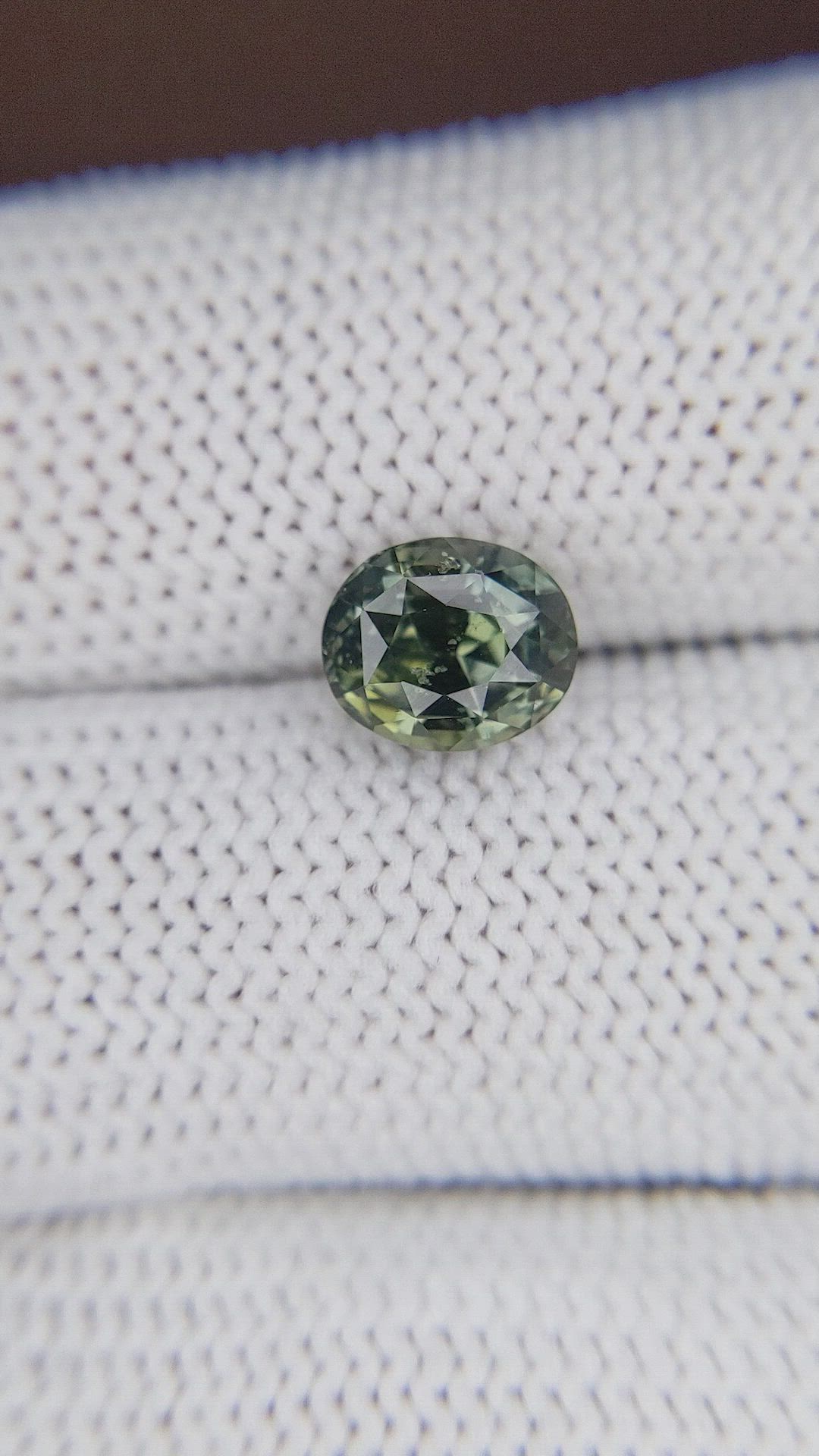 2.52 Ct. Bluish Green Sapphire from Tanzania Size Video