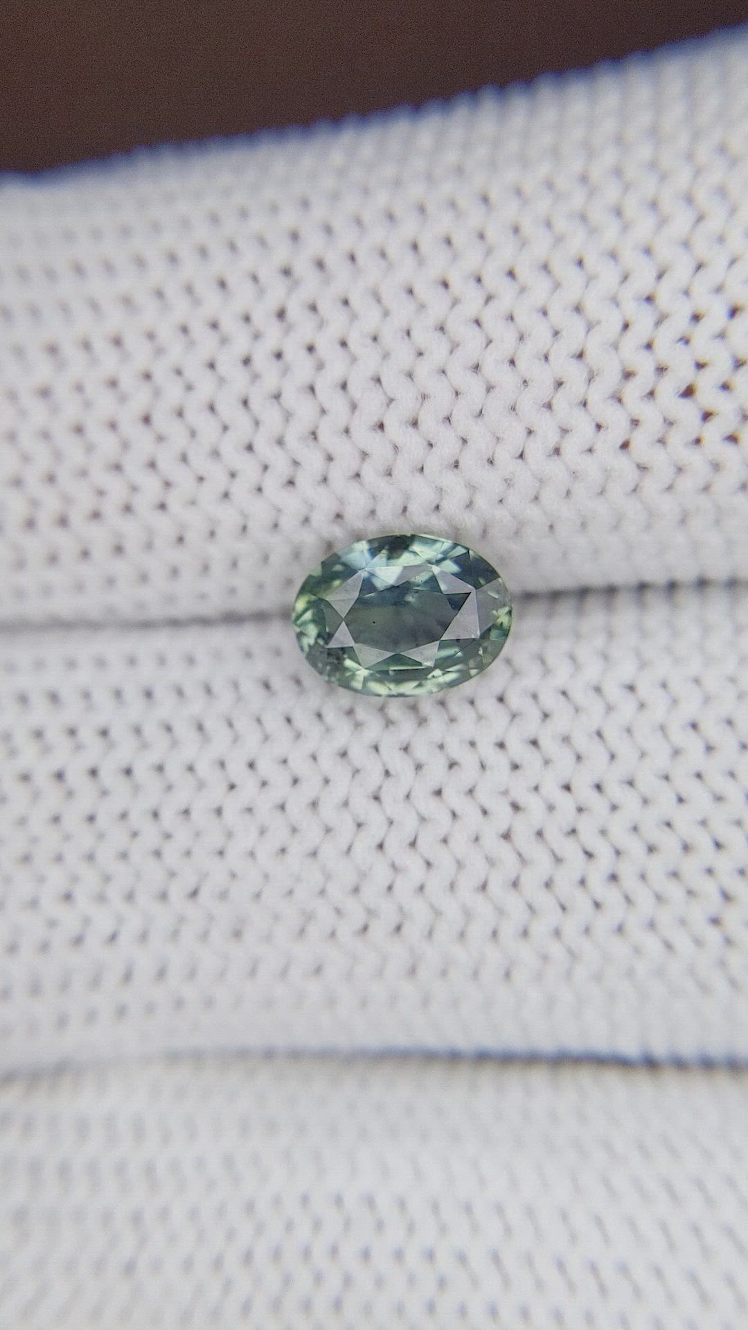 1.62 Ct. Bluish Green Sapphire from Tanzania Size Video