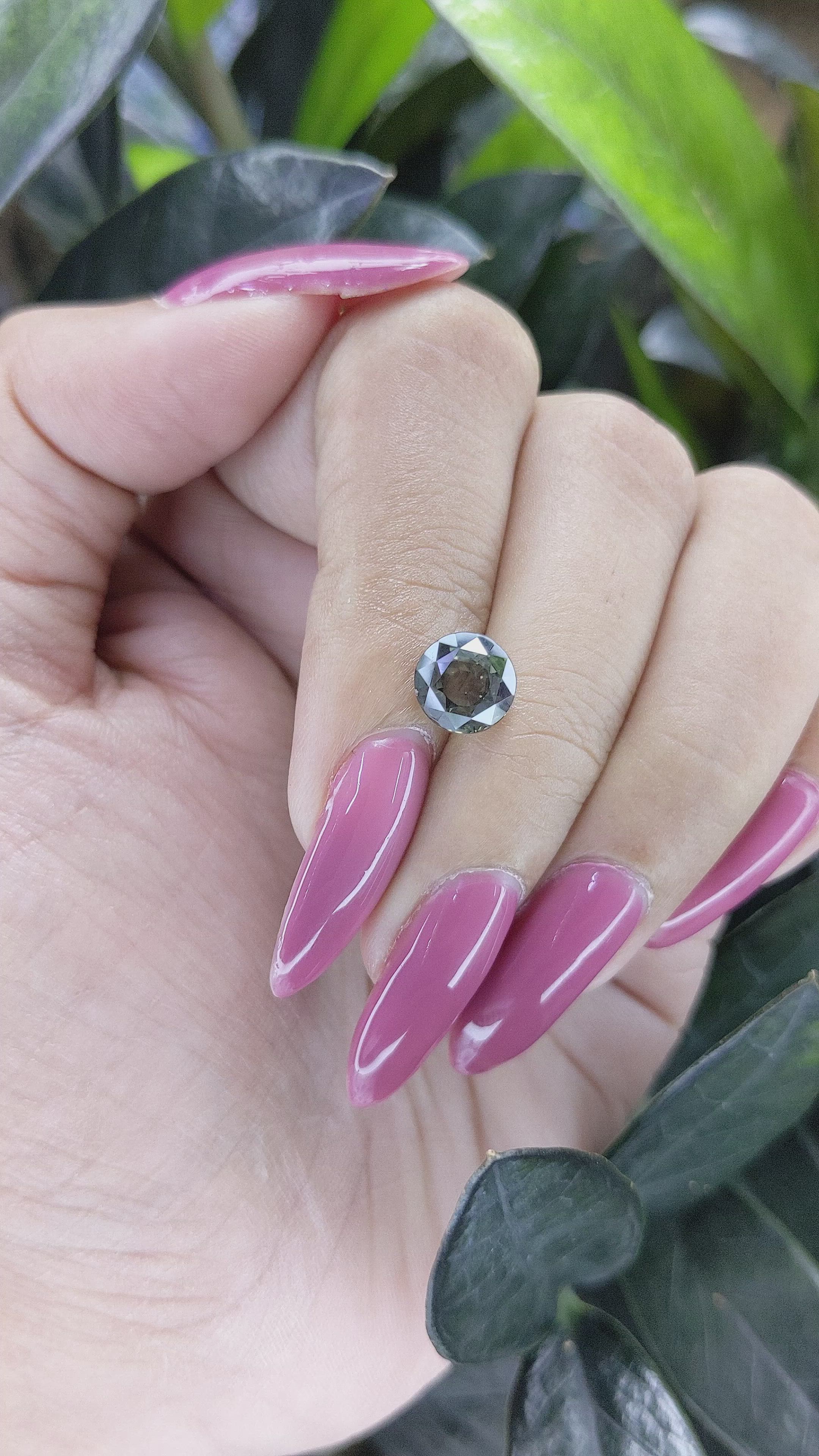 2.70 Ct. Brownish Green Sapphire from Tanzania Size Video
