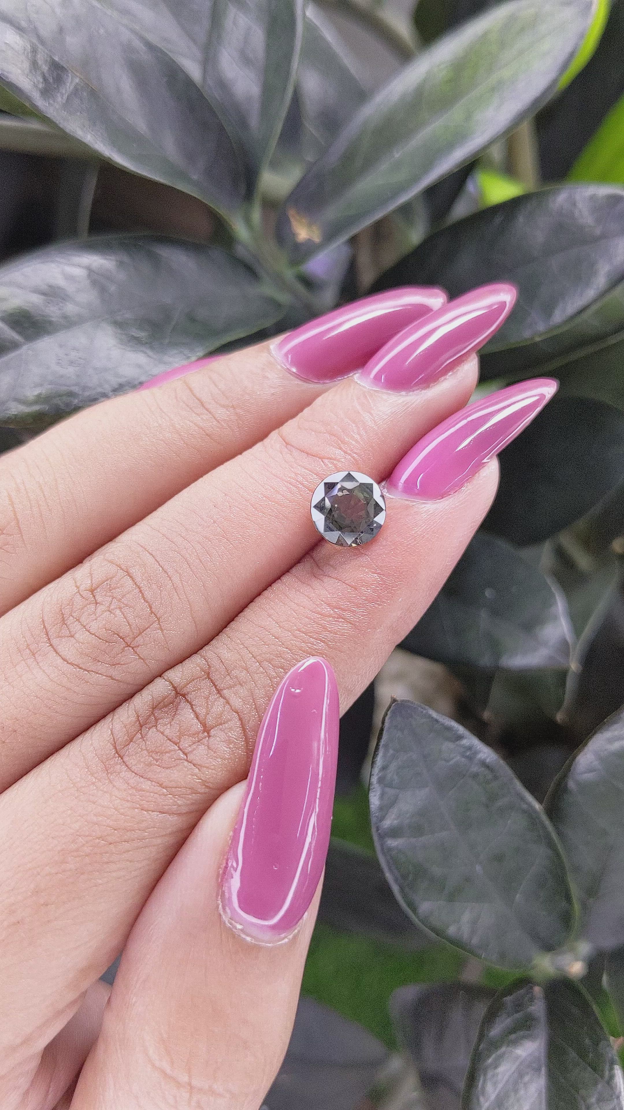 2.70 Ct. Brownish Green Sapphire from Tanzania Size Video