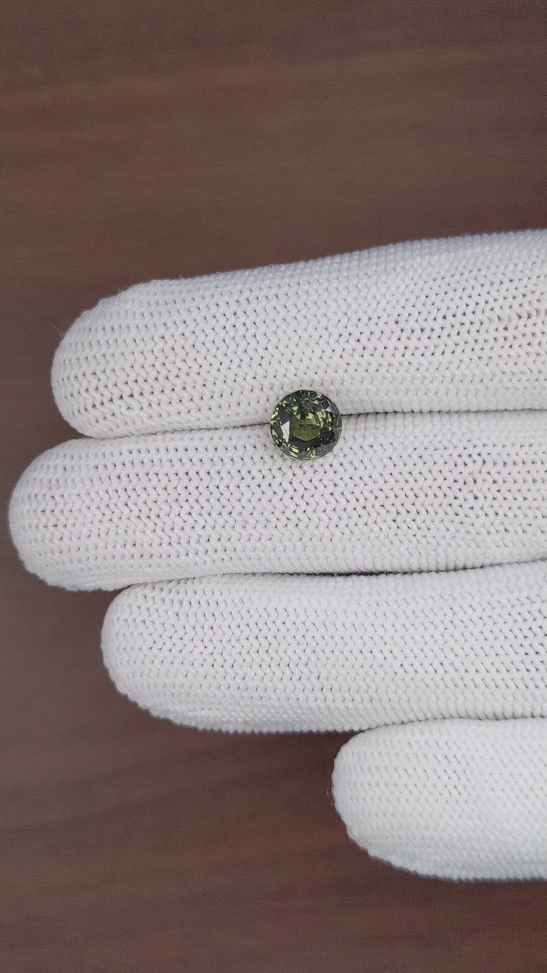 2.70 Ct. Brownish Green Sapphire from Tanzania Size Video