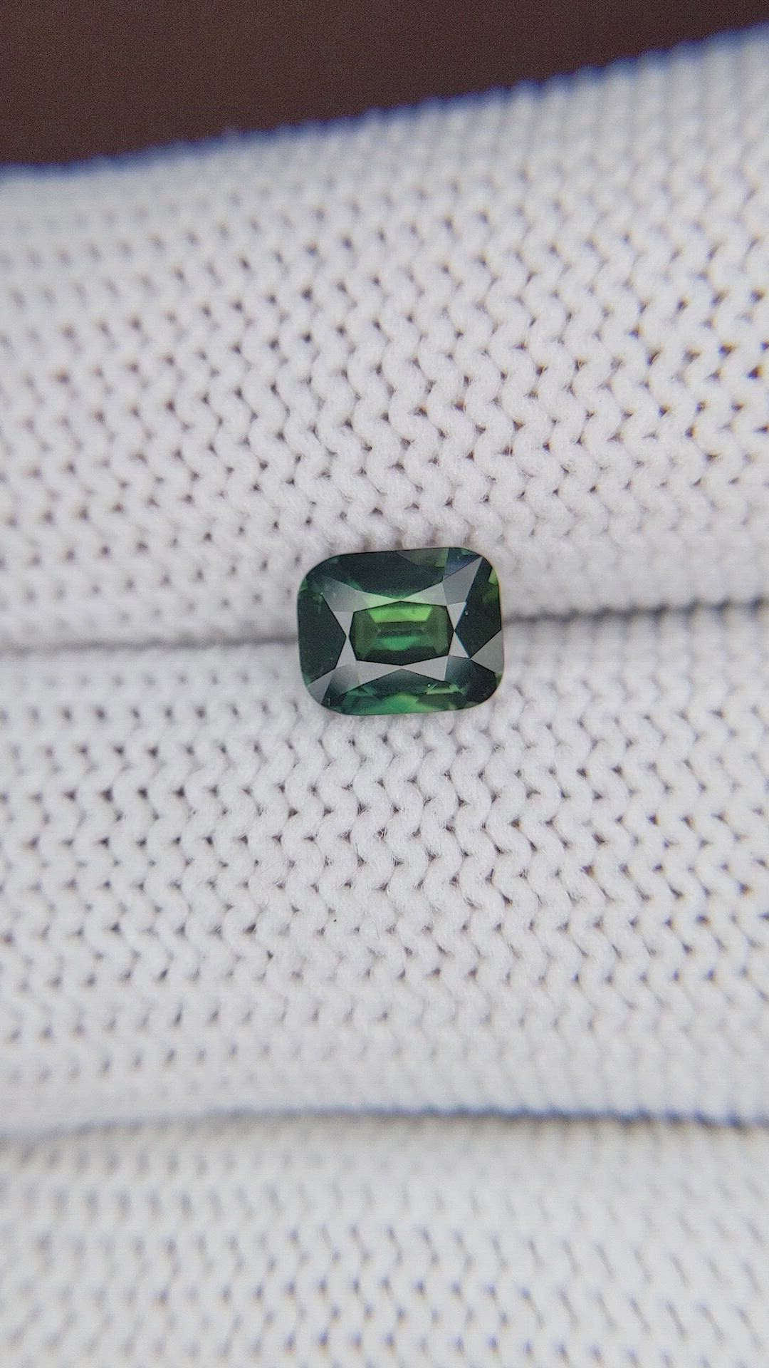 1.06 Ct. Bluish Green Sapphire from Tanzania Size Video