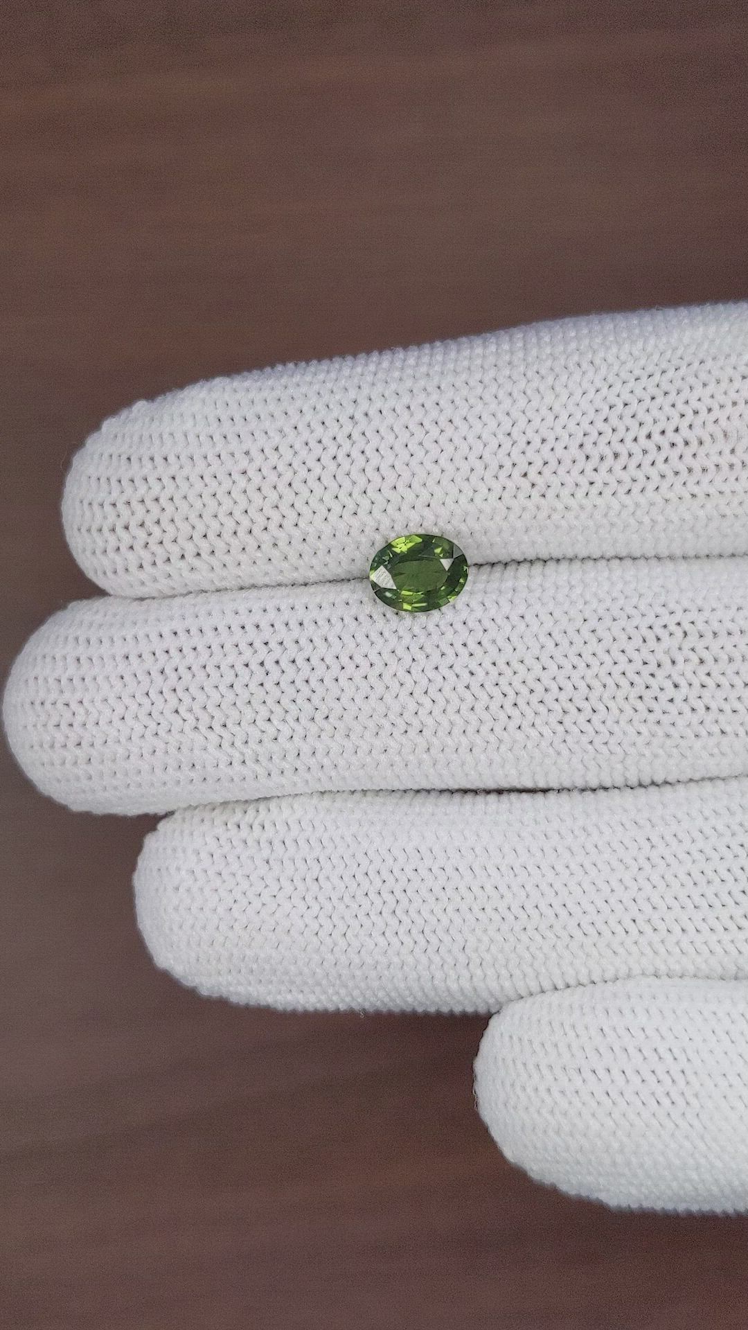 1.18 Ct. Green Sapphire from Tanzania Size Video