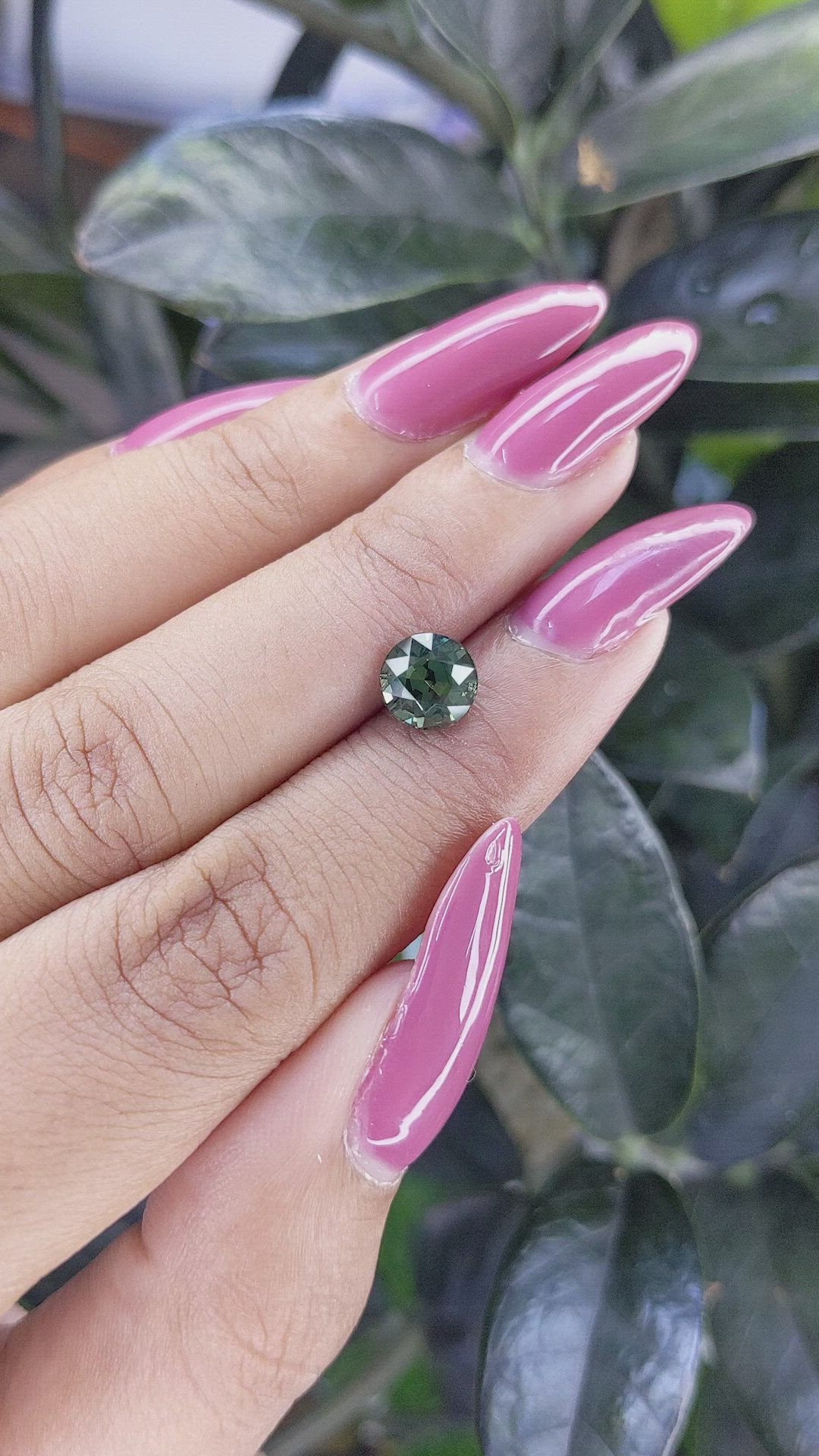 2.06 Ct. Bluish Green Sapphire from Tanzania Size Video