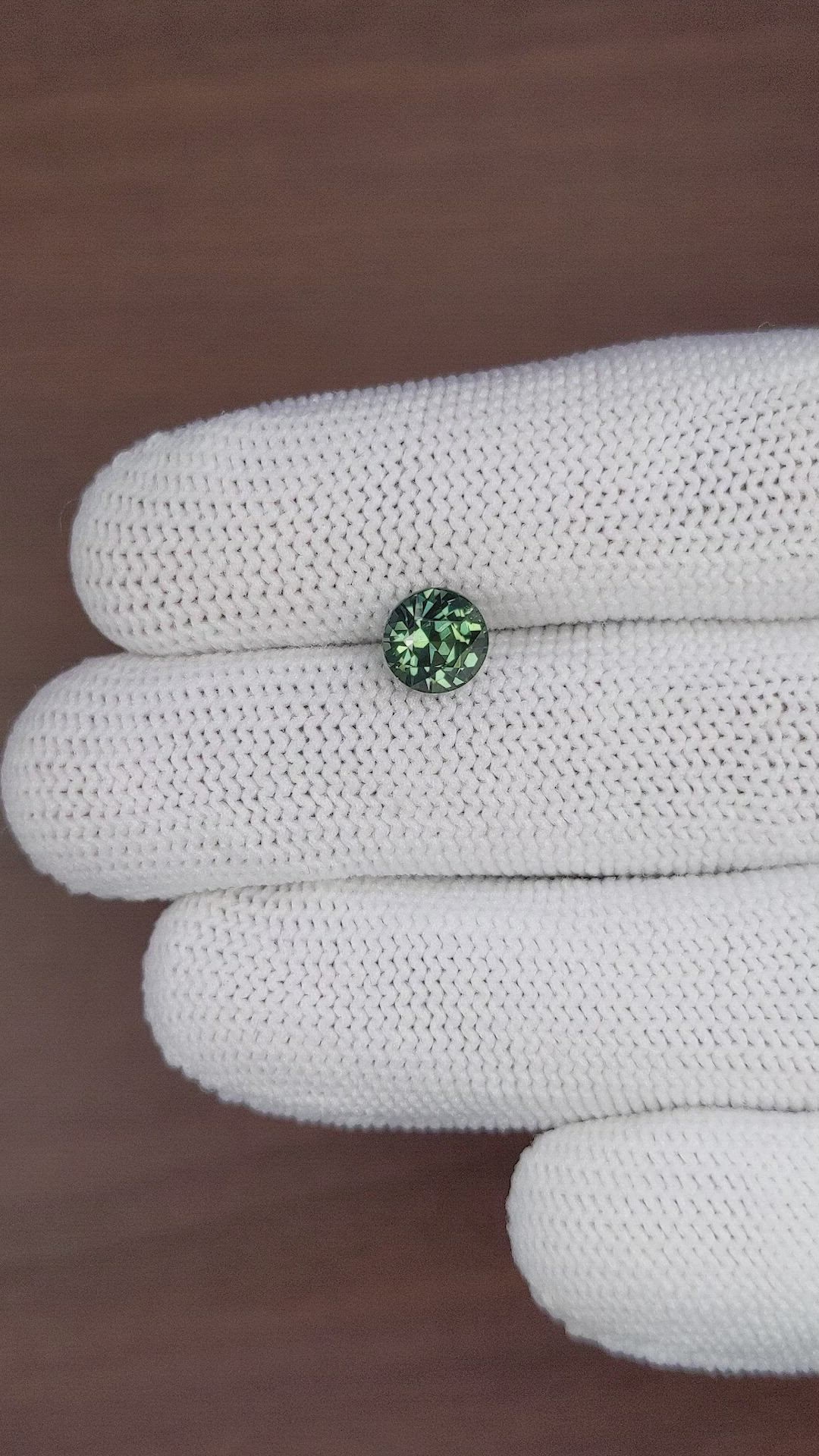2.06 Ct. Bluish Green Sapphire from Tanzania Size Video