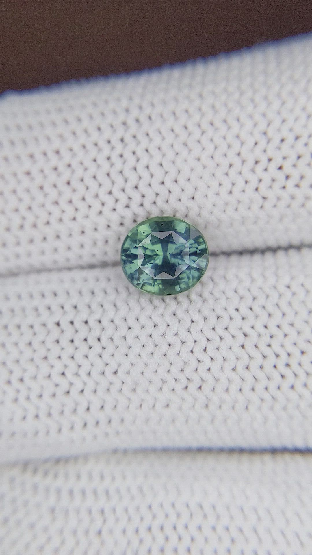 2.00 Ct. Bluish Green Sapphire from Tanzania Size Video