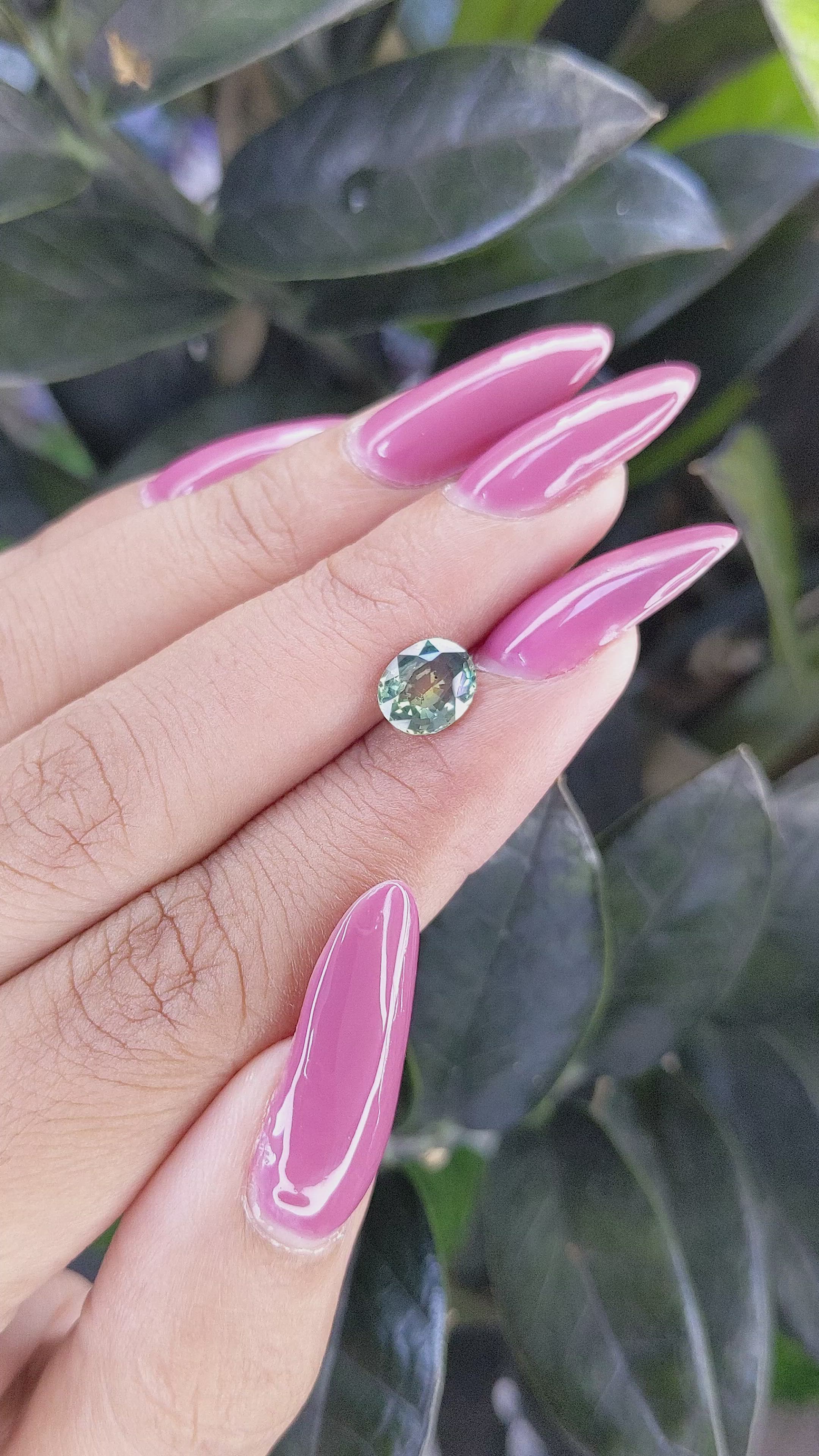 1.38 Ct. Bi Color Sapphire from Tanzania Size Video