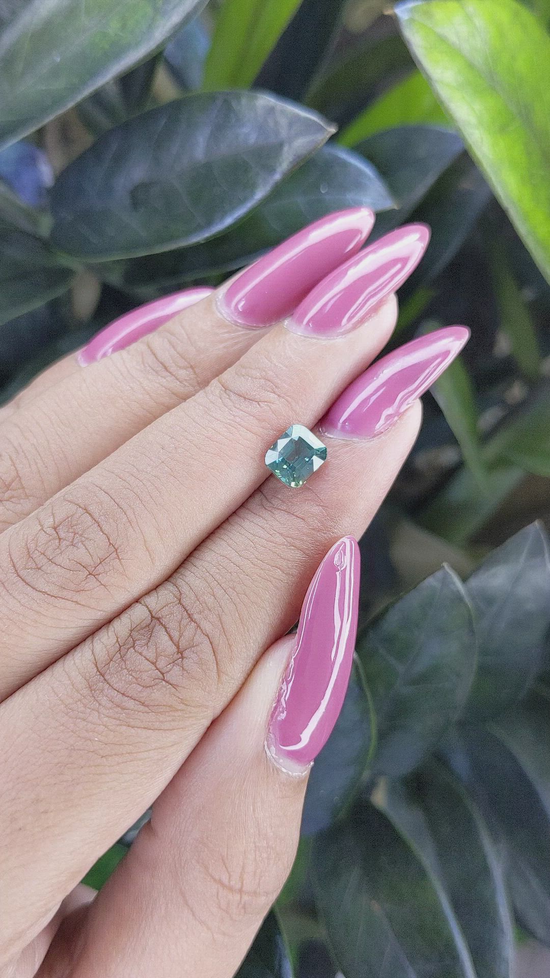 1.49 Ct. Bluish Green Sapphire from Tanzania Size Video