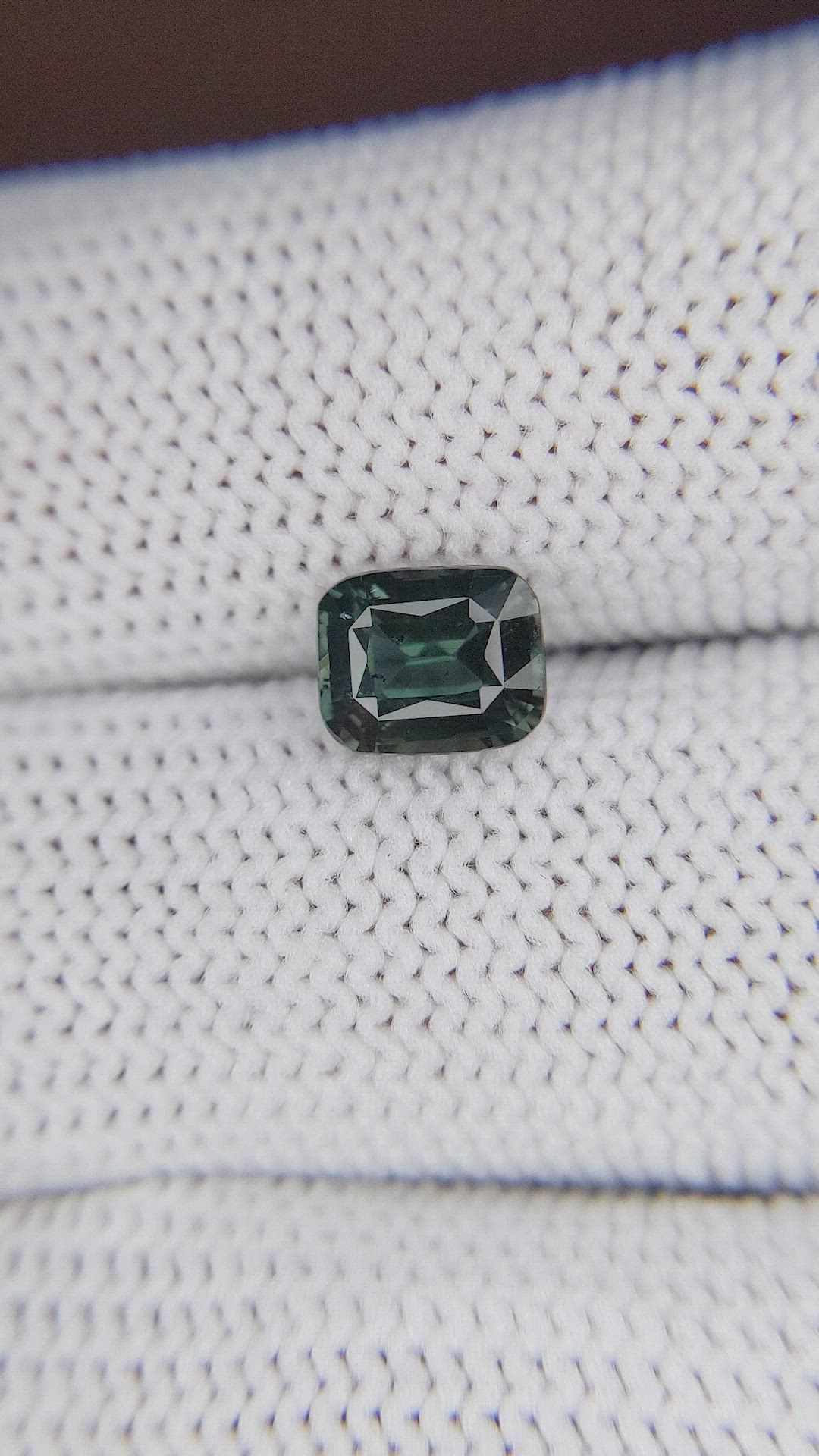 1.68 Ct. Bluish Green Sapphire from Tanzania Size Video