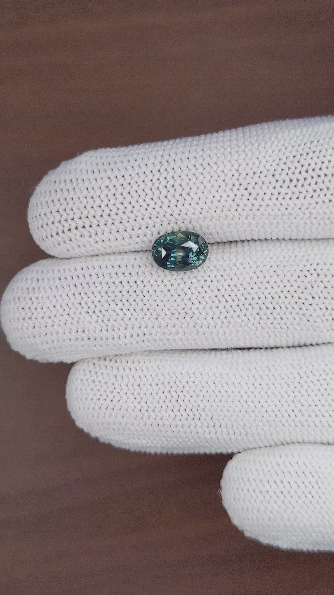 2.46 Ct. Bluish Green Sapphire from Tanzania Size Video