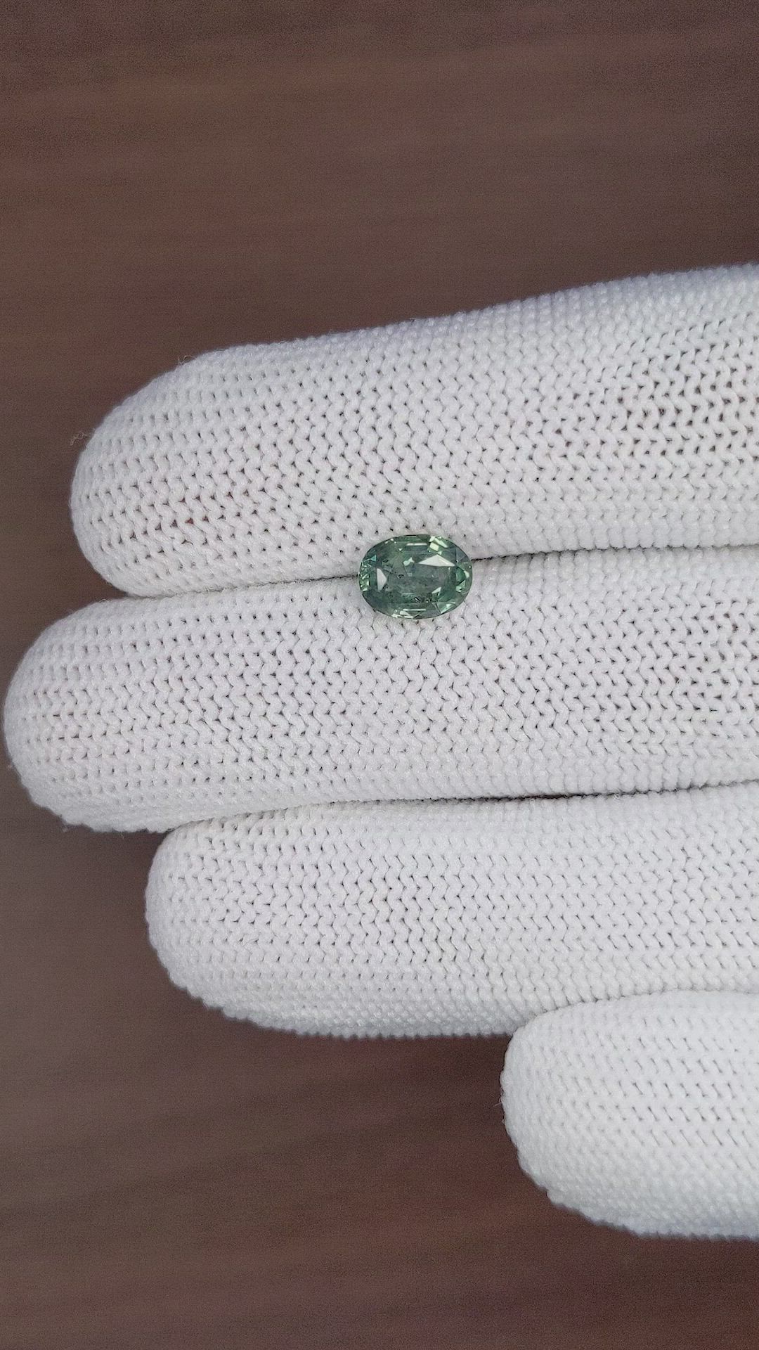 1.67 Ct. Green Sapphire from Tanzania Size Video