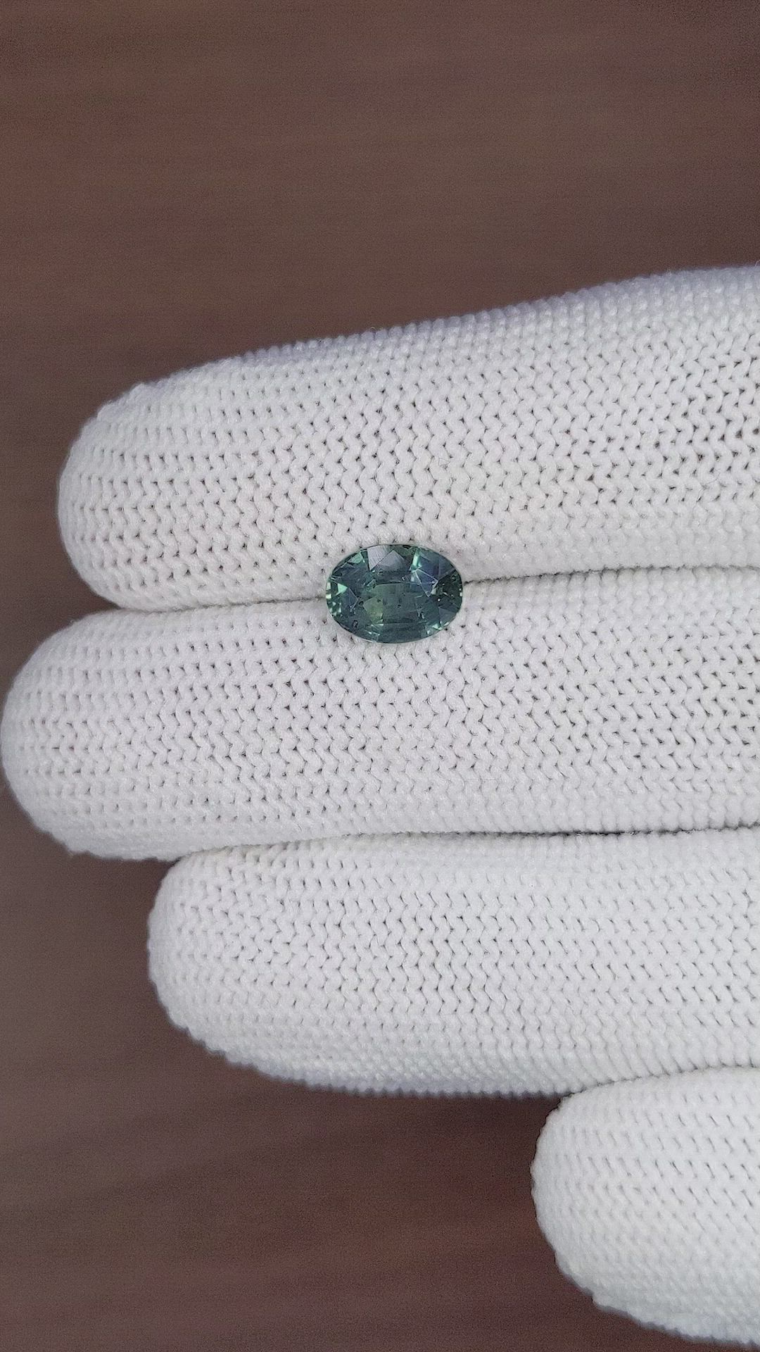 2.25 Ct. Bluish Green Sapphire from Tanzania Size Video