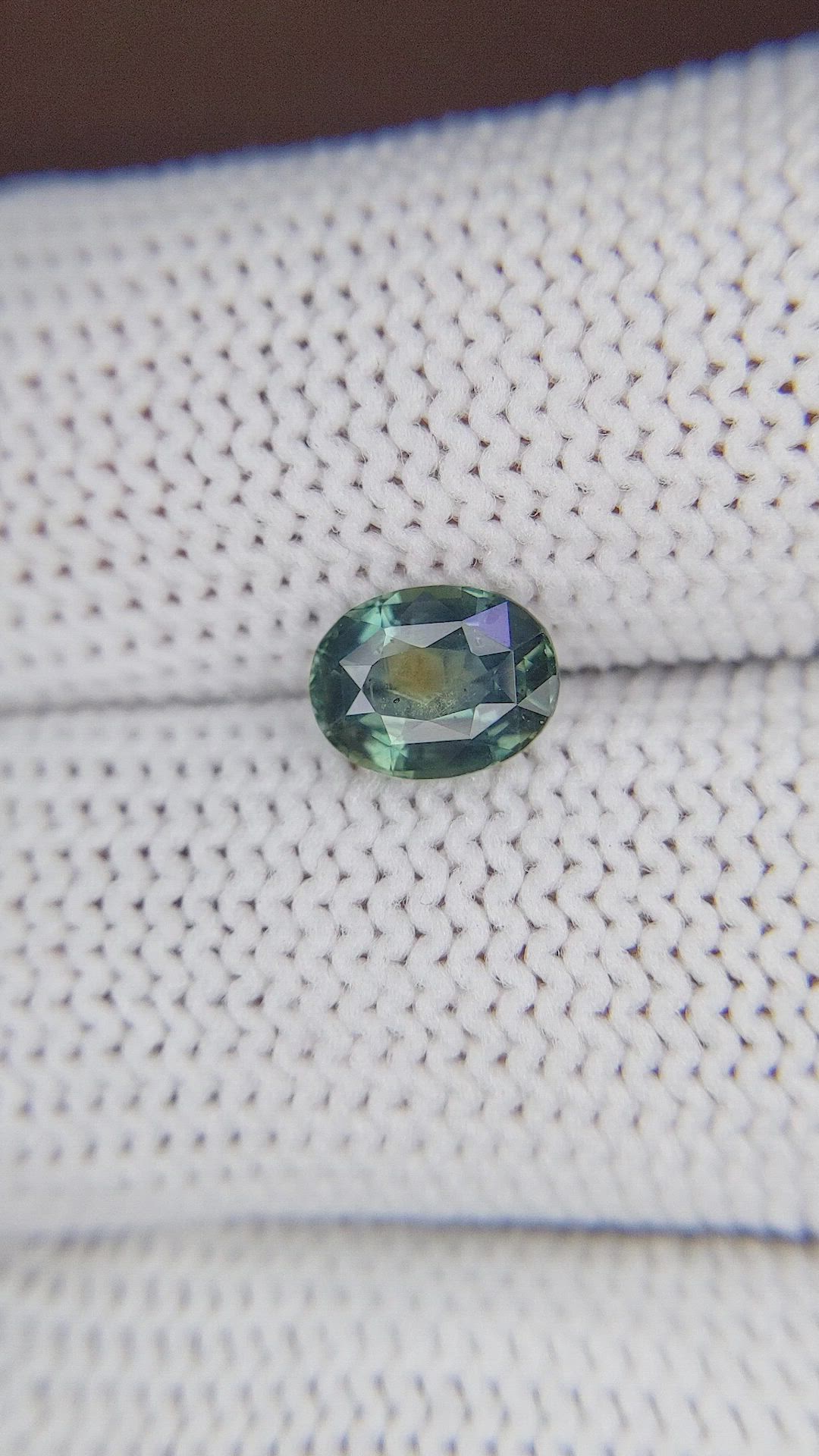1.40 Ct. Bluish Green Sapphire from Tanzania Size Video
