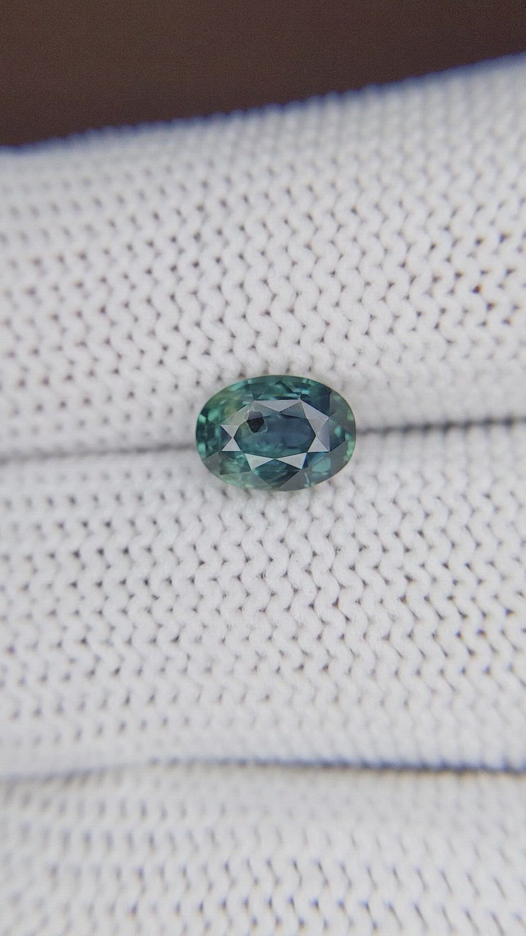 1.88 Ct. Bluish Green Sapphire from Tanzania Size Video
