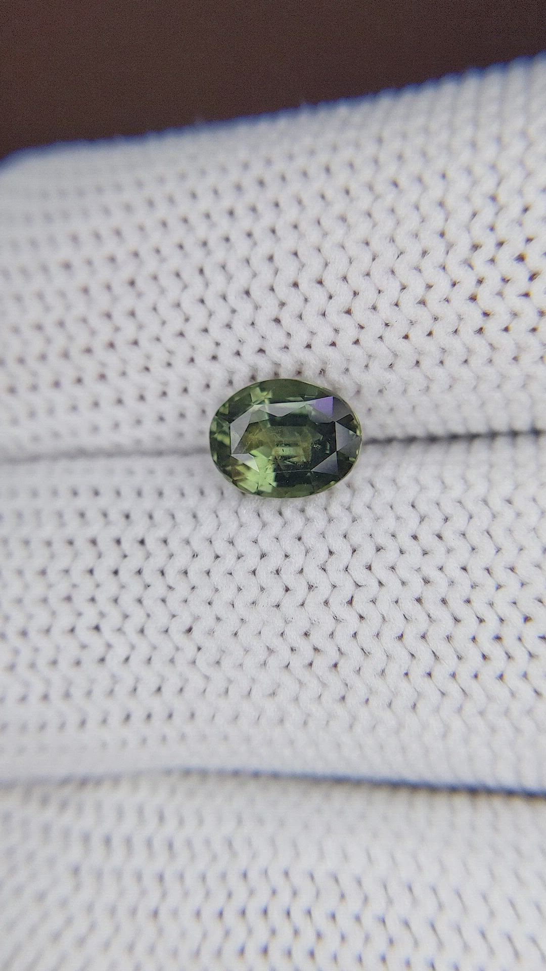 1.53 Ct. Green Sapphire from Tanzania Size Video