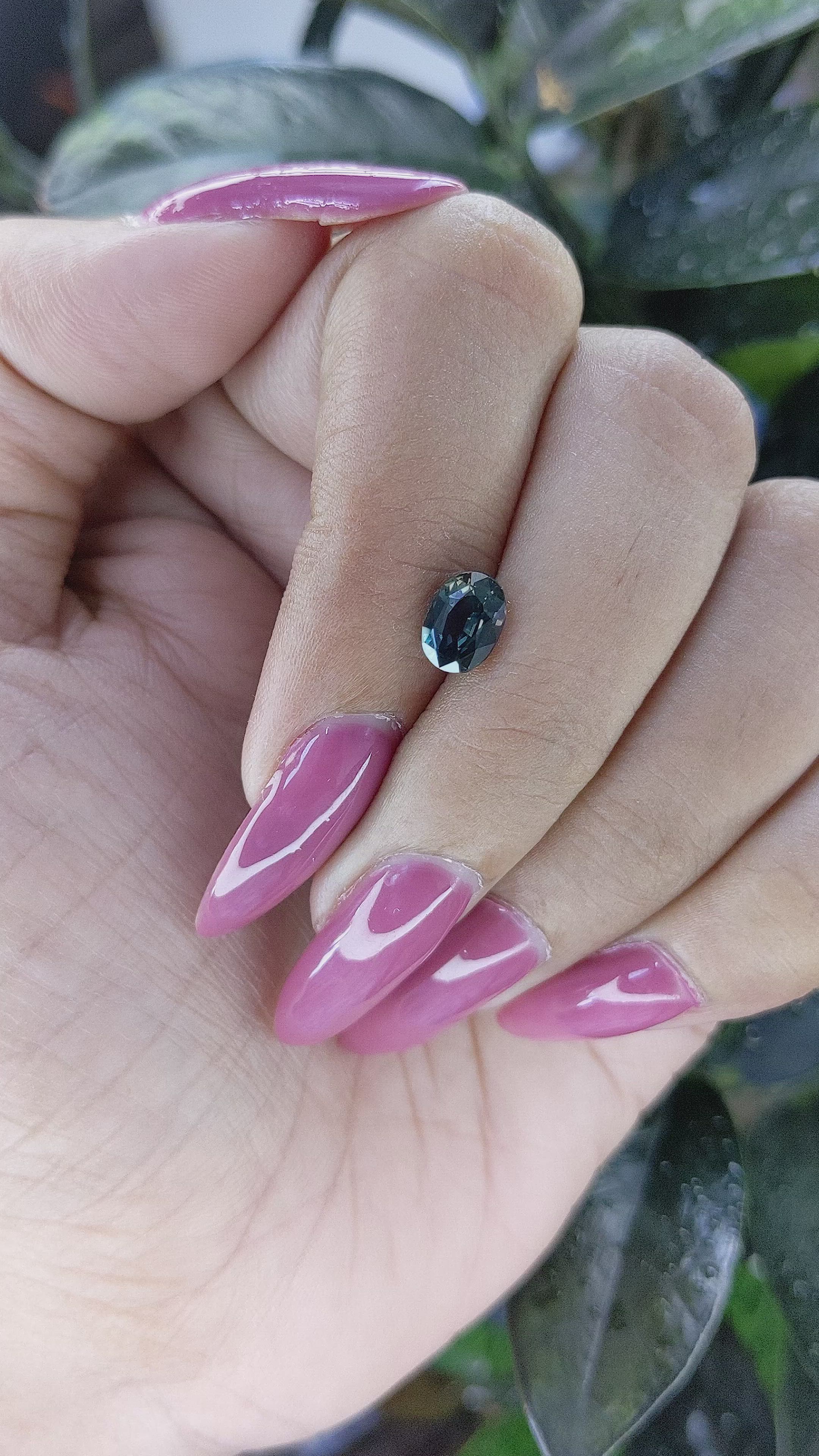 1.33 Ct. Color Change Sapphire from Tanzania Size Video