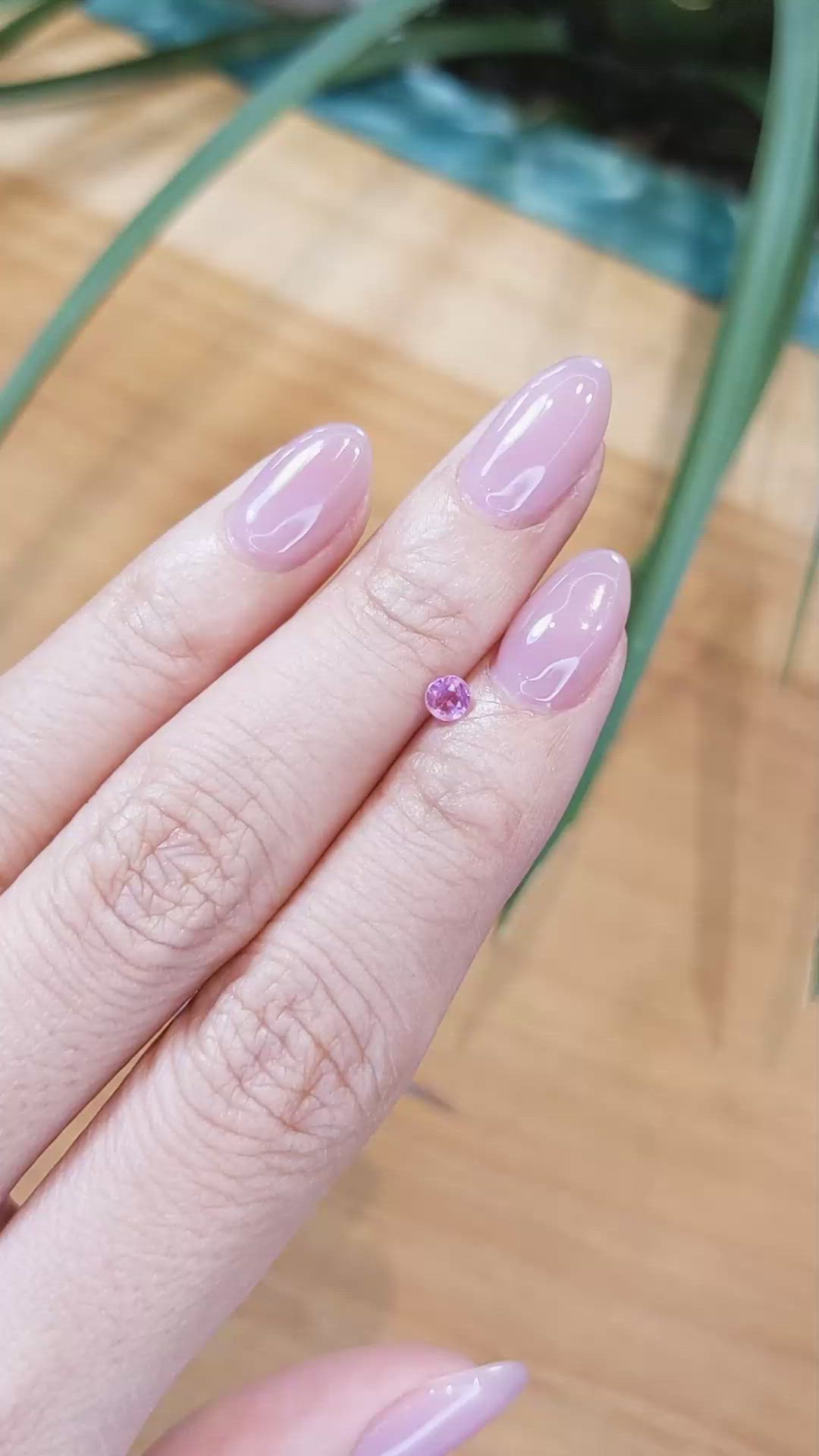 0.29 Ct. Pink Sapphire from Tanzania Size Video