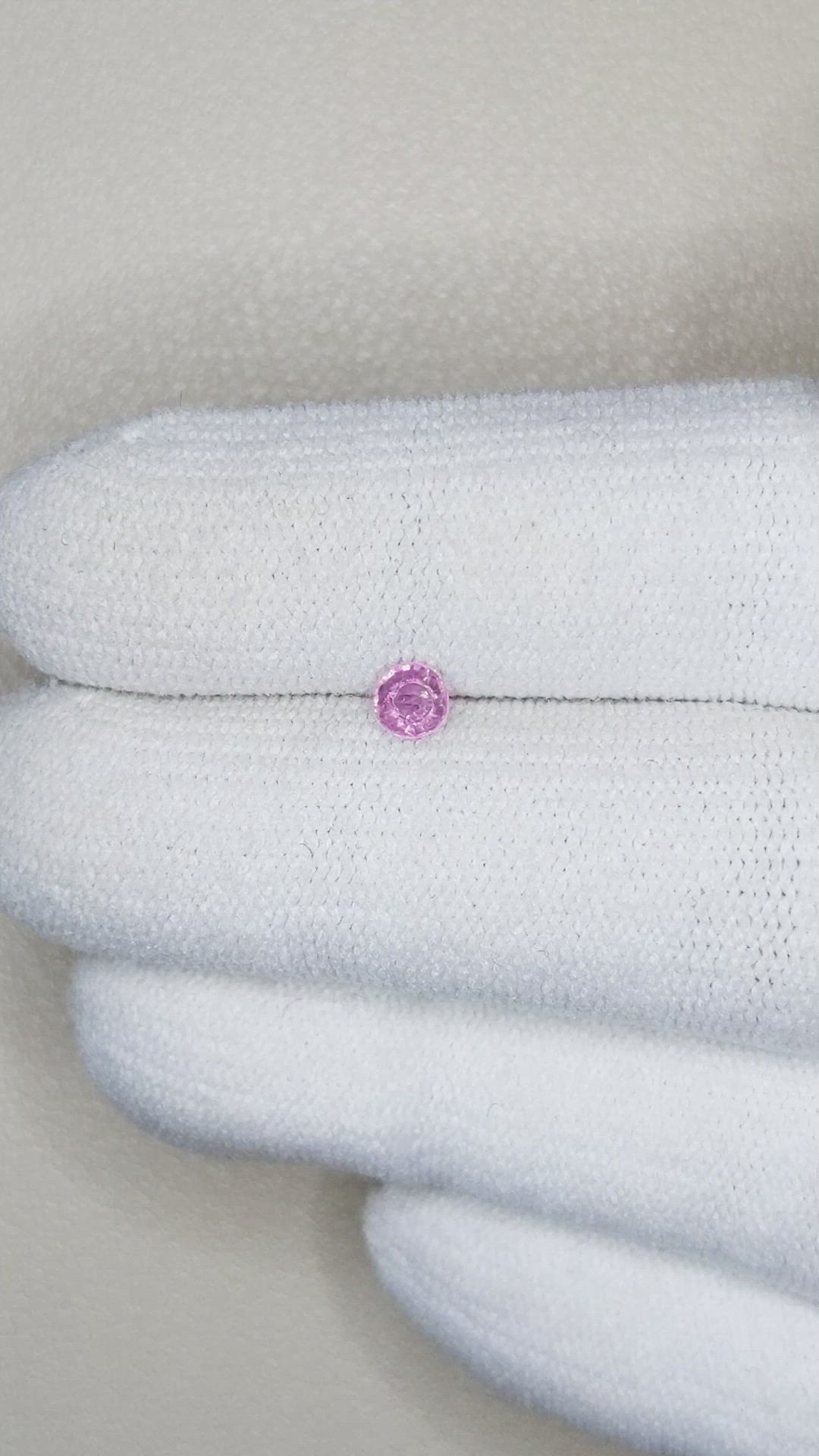 0.29 Ct. Pink Sapphire from Tanzania Size Video