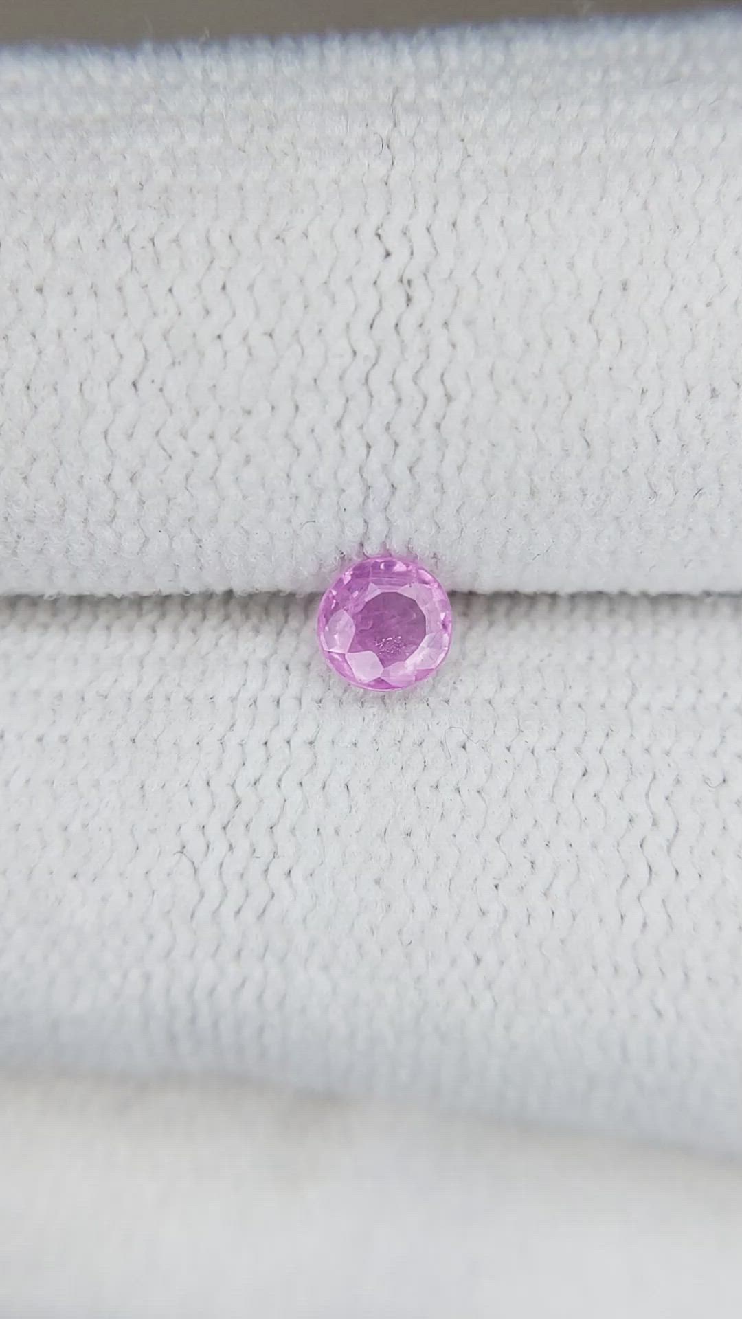 0.29 Ct. Pink Sapphire from Tanzania Size Video