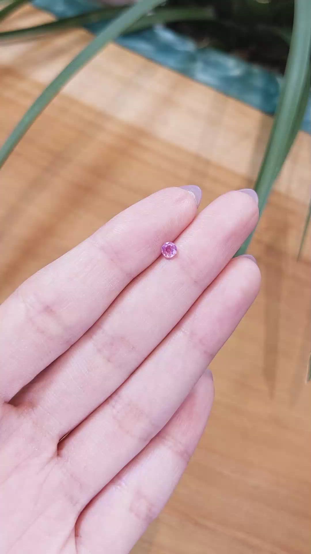 0.29 Ct. Pink Sapphire from Tanzania Size Video