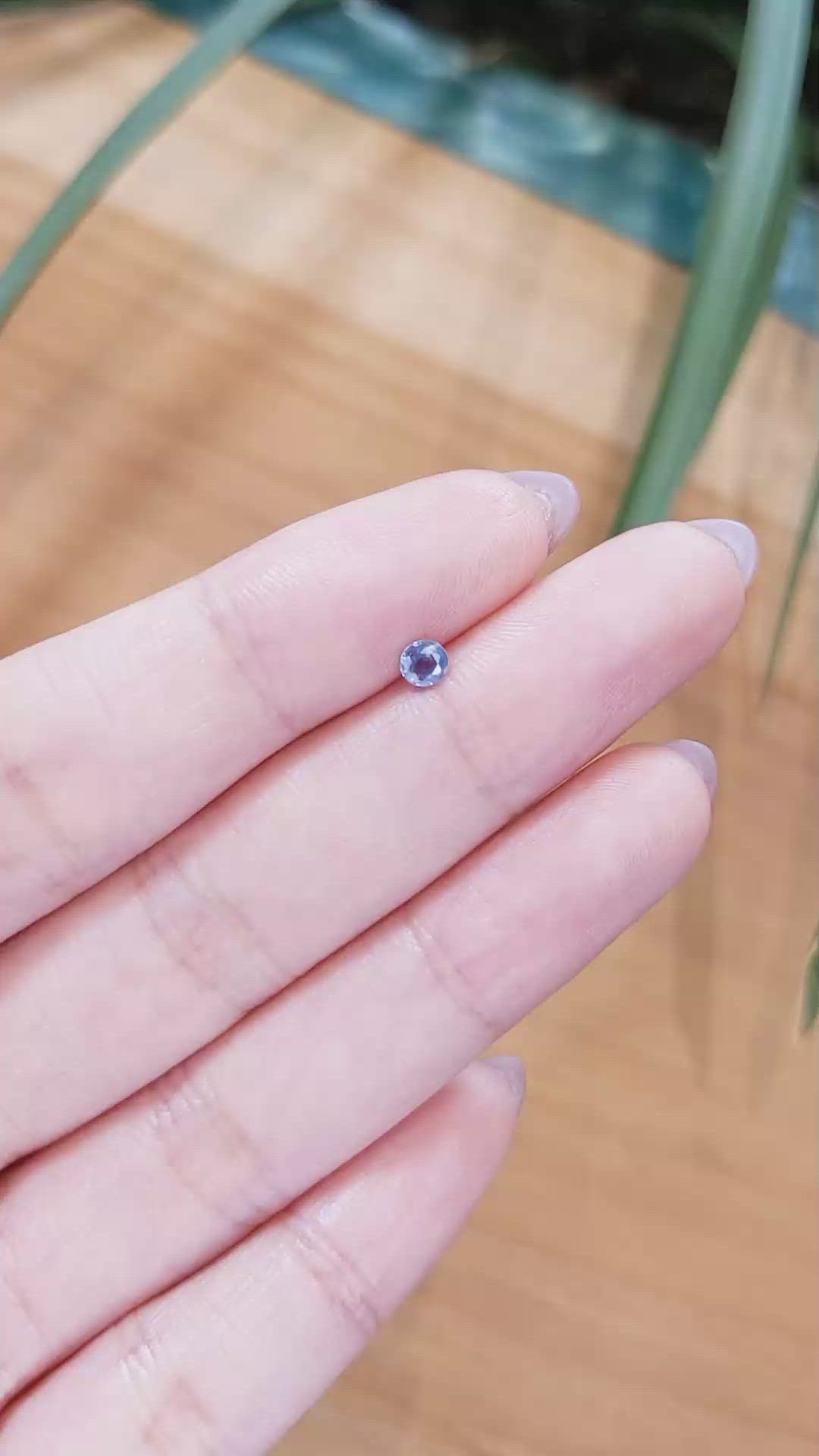 0.22 Ct. Blue Sapphire from Madagascar Size Video