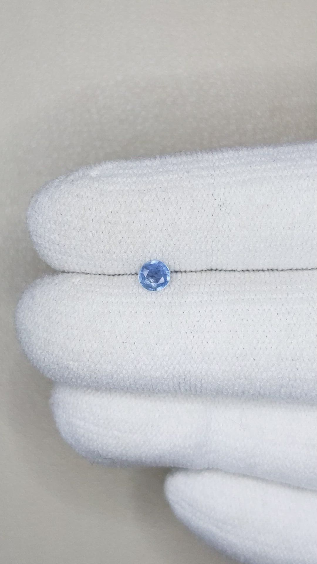 0.22 Ct. Blue Sapphire from Madagascar Size Video