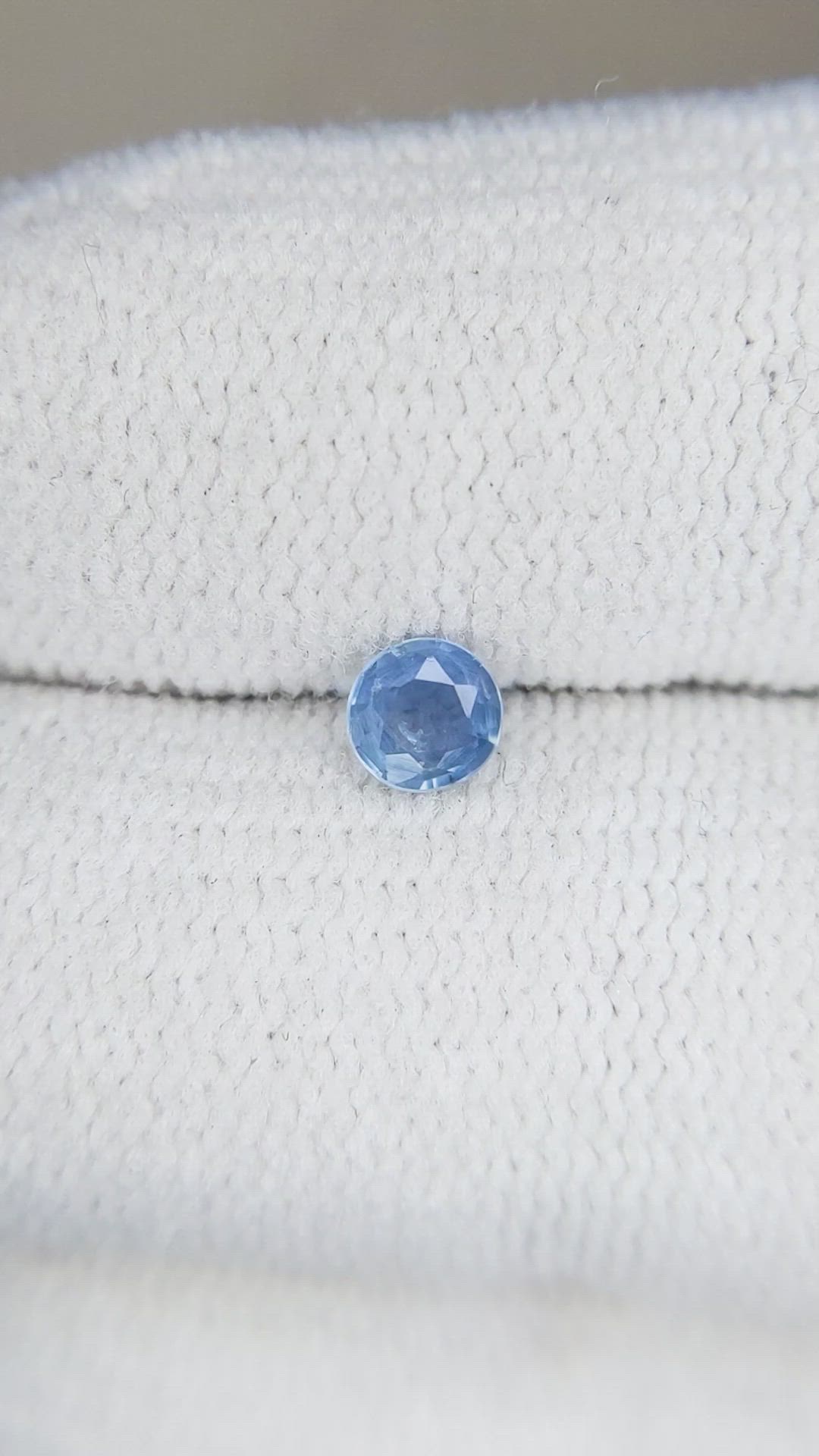 0.22 Ct. Blue Sapphire from Madagascar Size Video