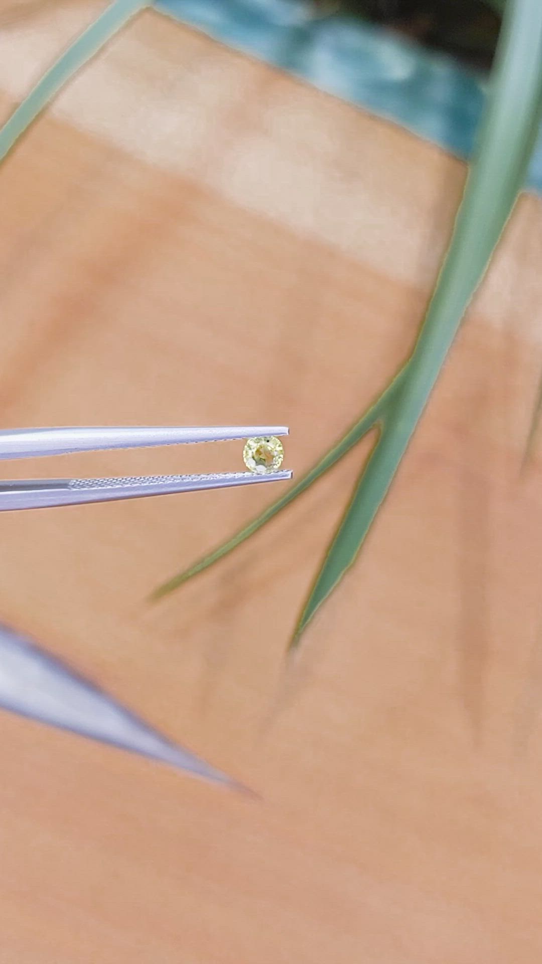 0.23 Ct. Yellow Sapphire from Madagascar Size Video