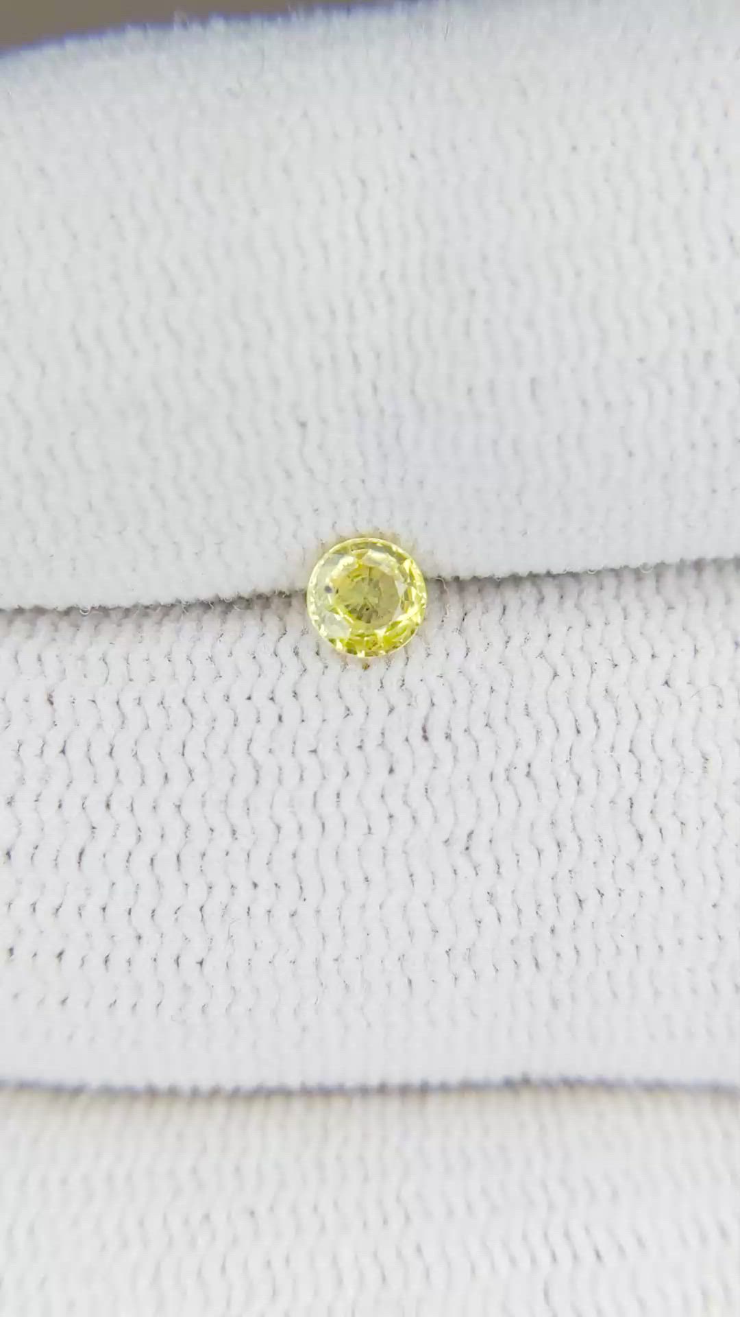 0.23 Ct. Yellow Sapphire from Madagascar Size Video