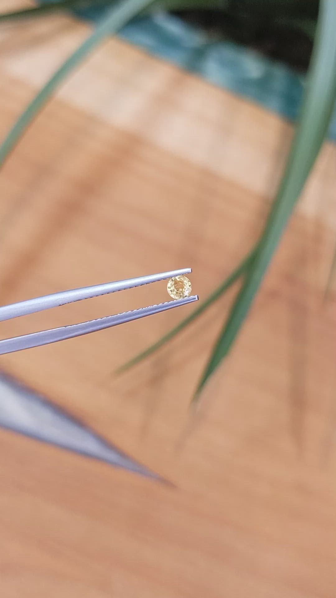0.21 Ct. Yellow Sapphire from Madagascar Size Video