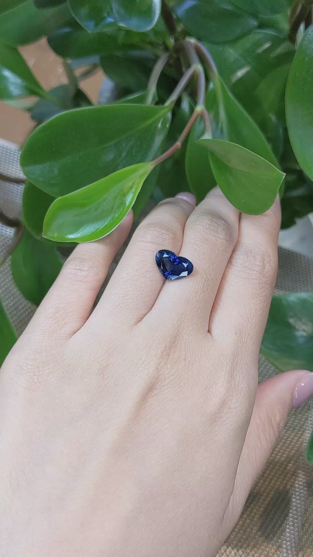 3.59 Ct. Blue Sapphire from Thailand Size Video