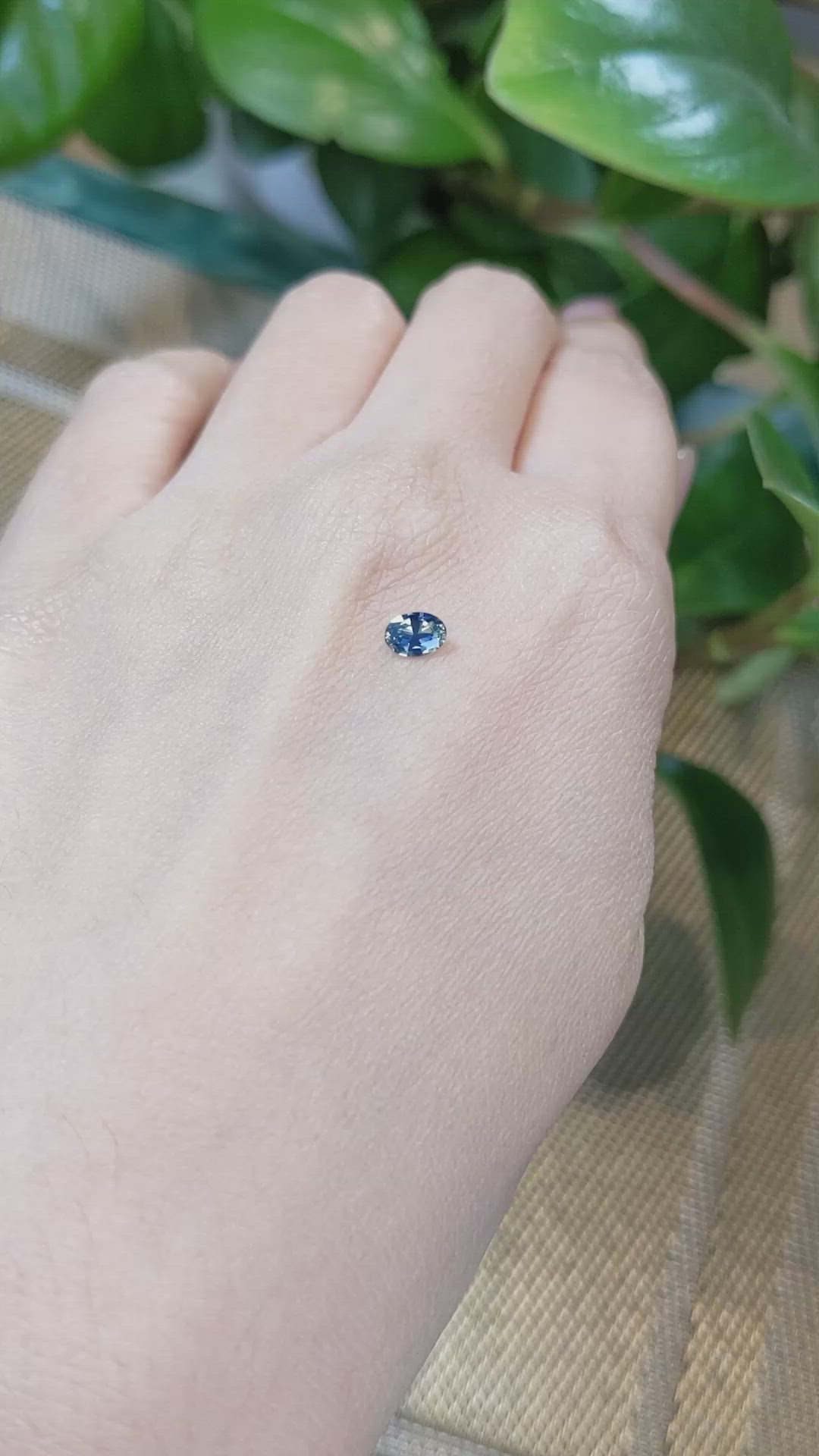 0.40 Ct. Bi Color Sapphire from Madagascar Size Video