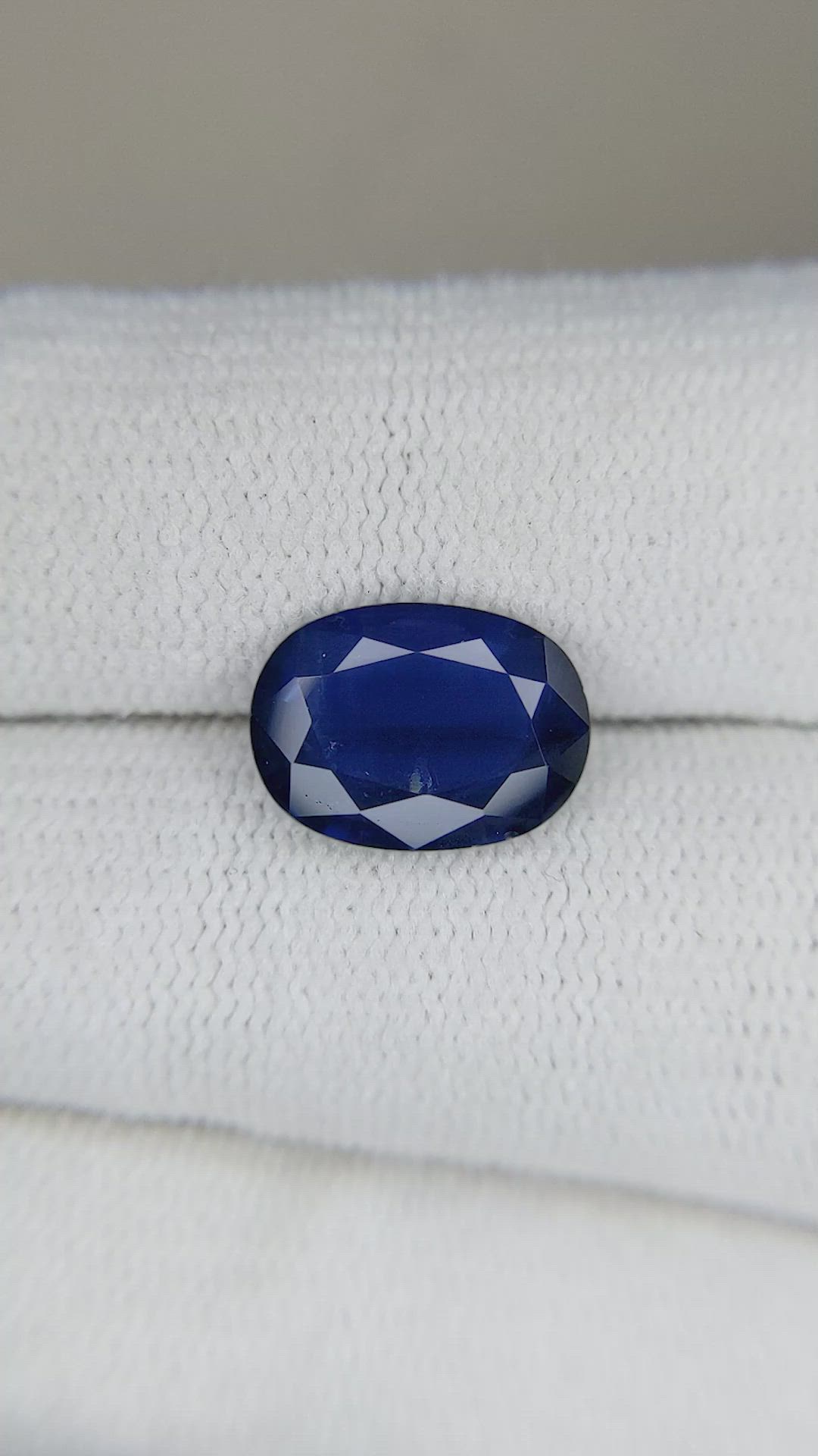 3.34 Ct. Blue Sapphire from Thailand Size Video