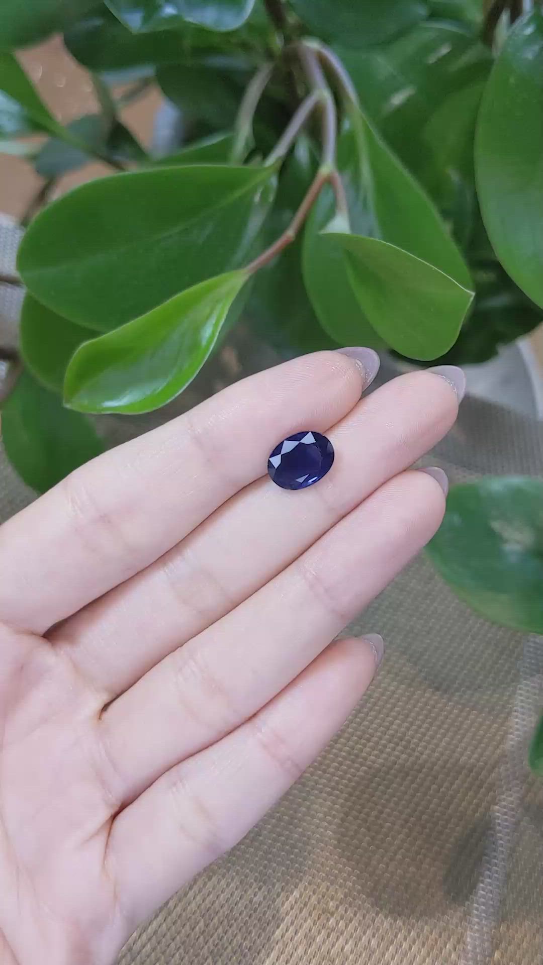 2.64 Ct. Blue Sapphire from Thailand Size Video