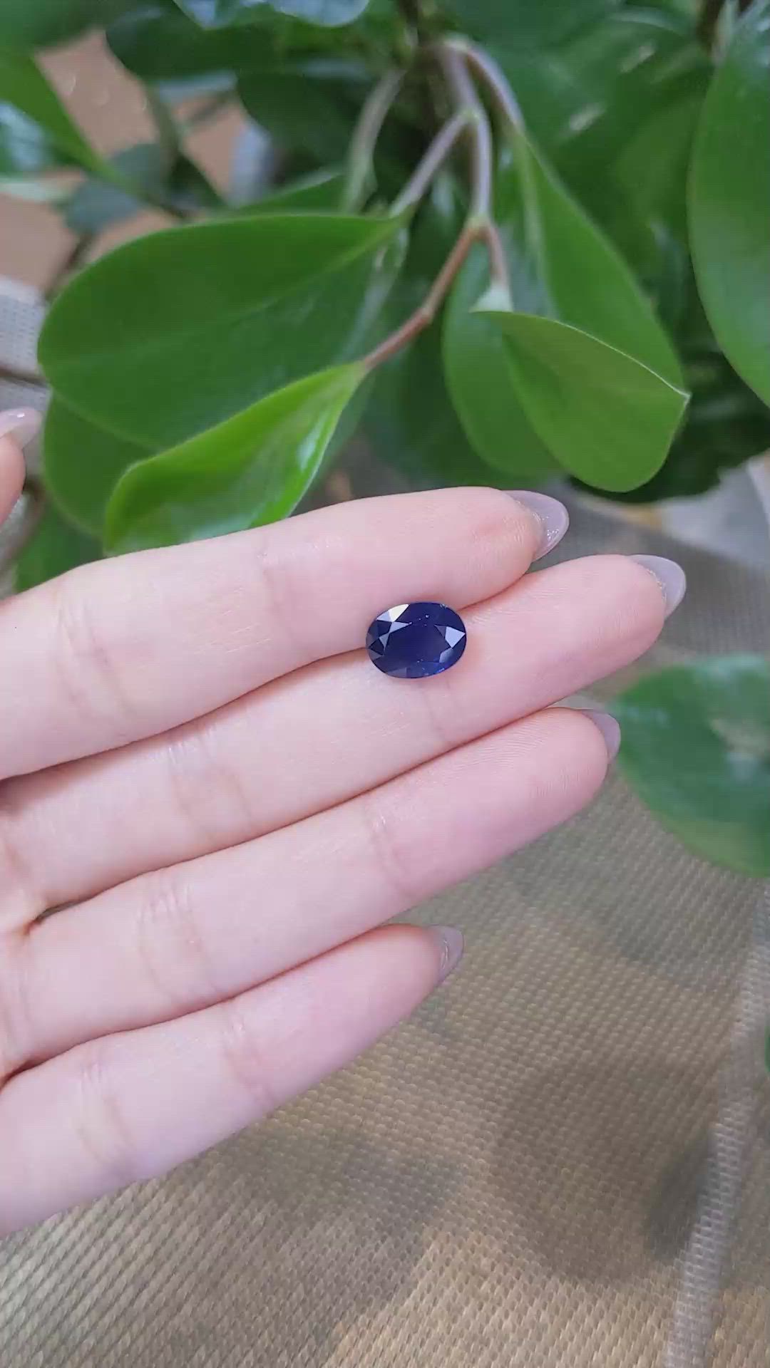 3.03 Ct. Blue Sapphire from Thailand Size Video