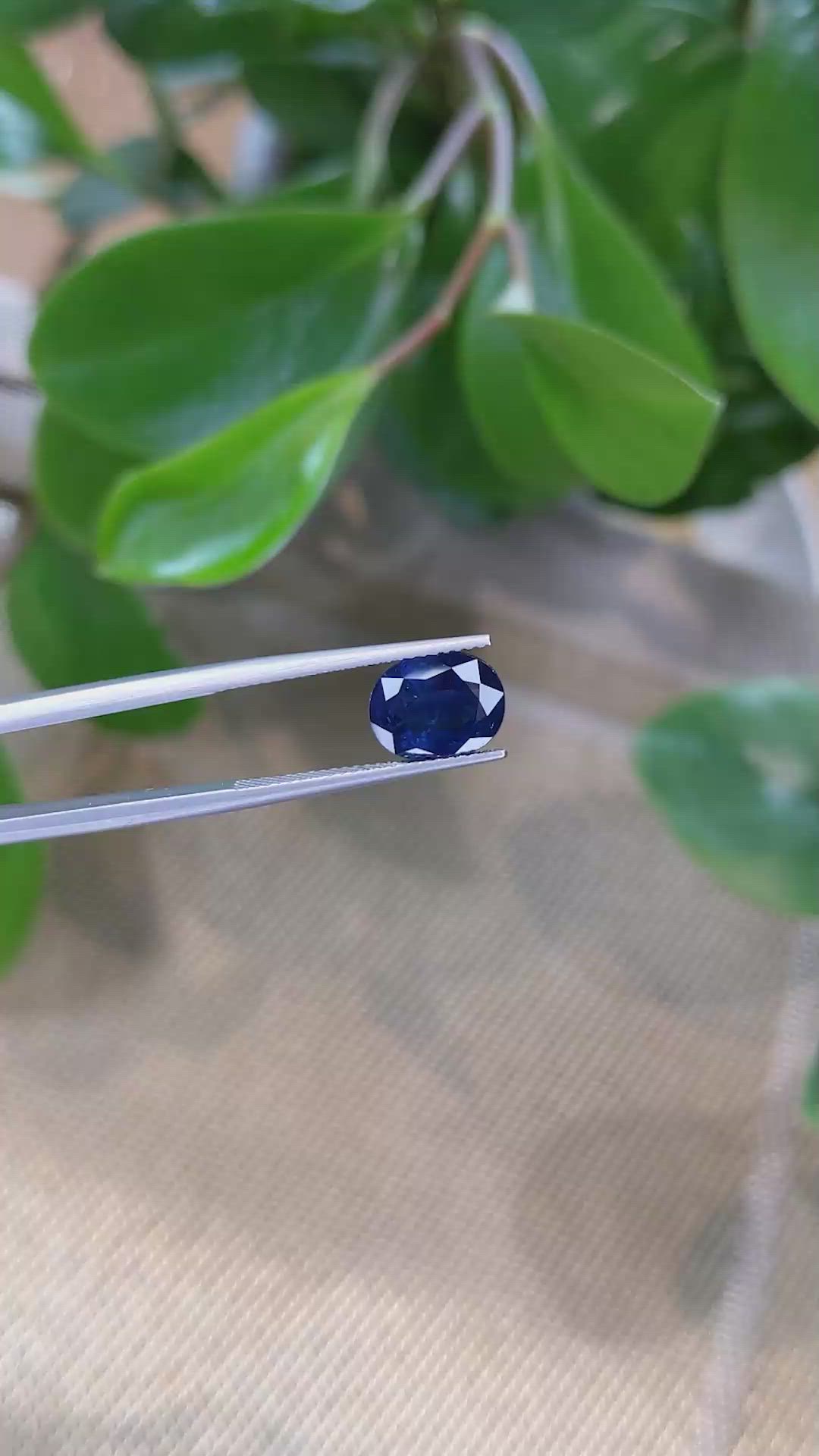 3.79 Ct. Blue Sapphire from Thailand Size Video